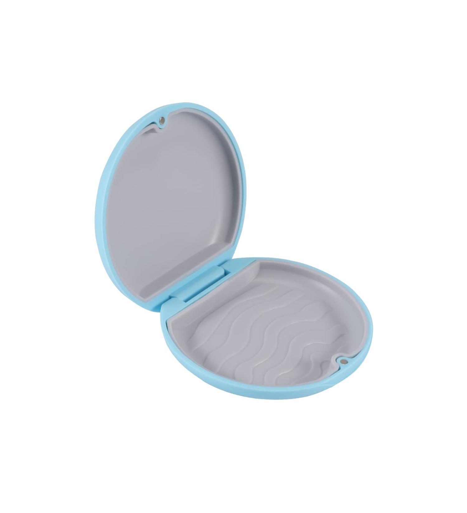 Annhua Retainer Case Denture Container Mouthguard Storage Box with Magnetic Closure False Teeth Container Denture Box Blue - Buy Online on SooperMarket.com