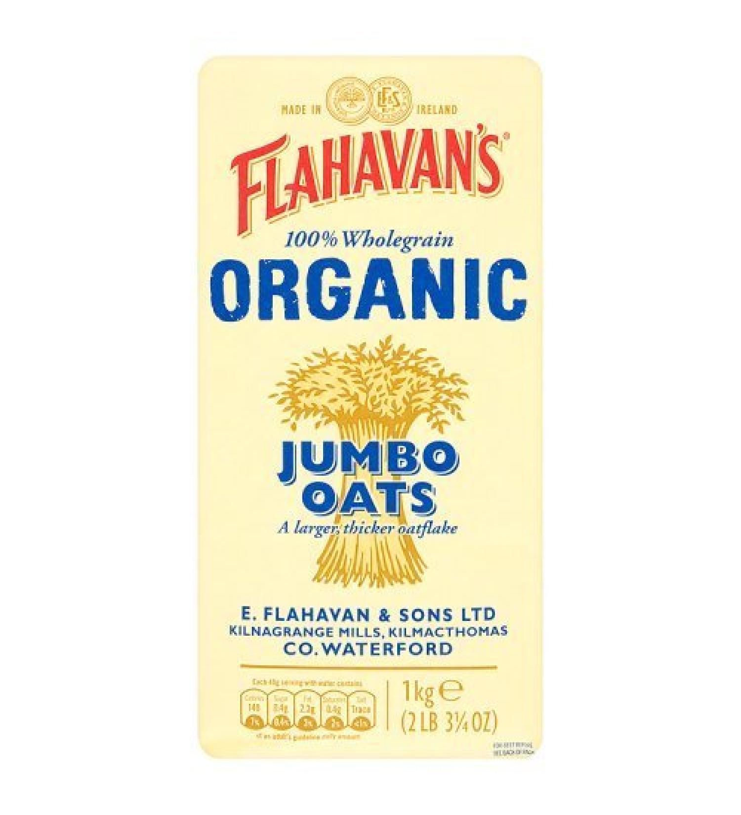 Flahavans | Jumbo Oats - Organic | 4 x 1kg