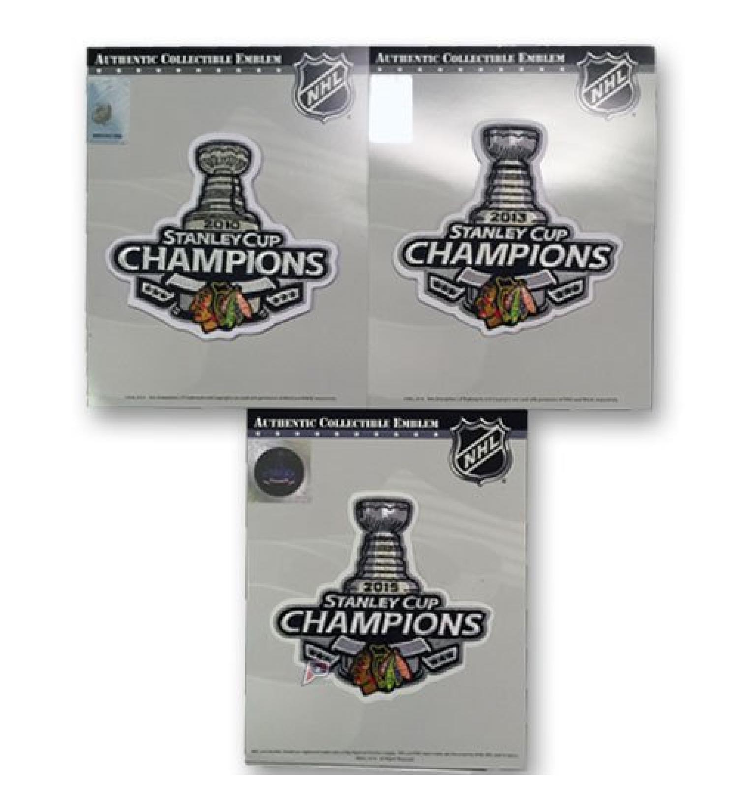 Chicago Blackhawks Stanley Cup Finals Champions Patch Combo - 2010, 2013 & 2015 - Buy Online on SooperMarket.com