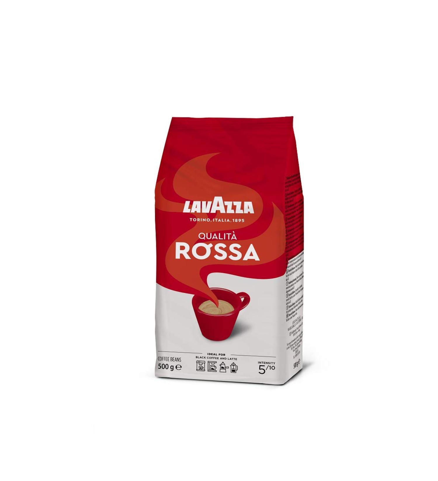 Lavazza Rossa Coffee Beans 500g - Fresh Flavorful Blend | Lavazza Coffee Beans | 17.63oz Pack | 1 Pack - Buy Online on SooperMarket.com