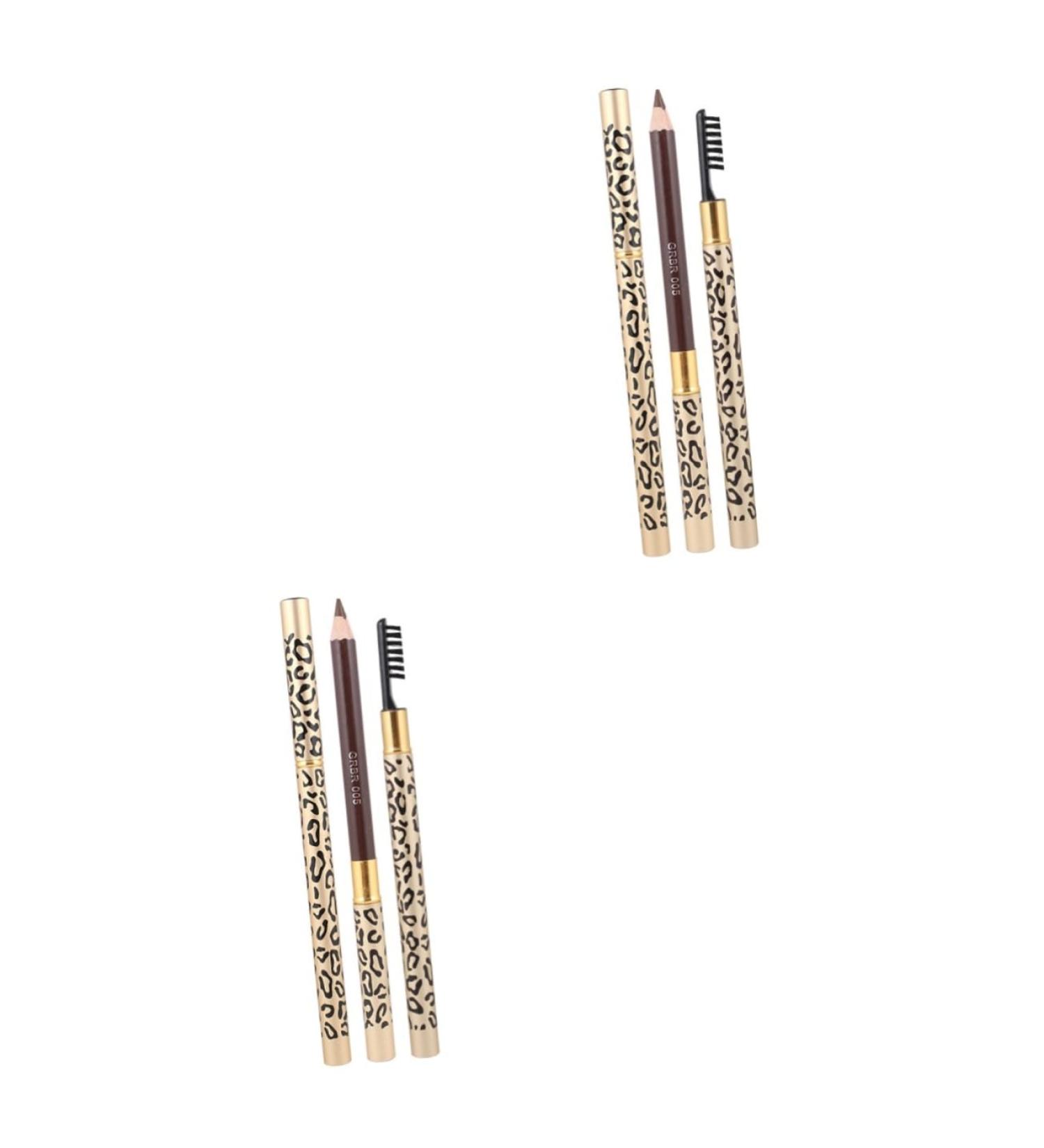 FOYTOKI 4 Pcs Long Lasting Eyebrow Pencils Eyebrow Pencil Dark Brown Black Eyebrow Pencil and Brush - Buy Online on SooperMarket.com