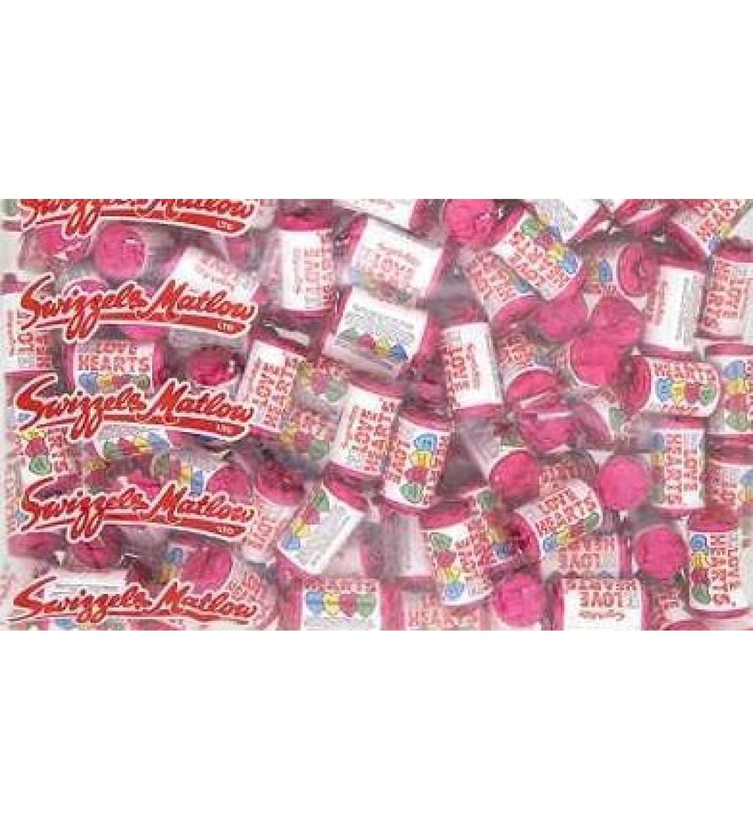 100 Swizzels Mini Love Heart Rolls Wrapped Sweets