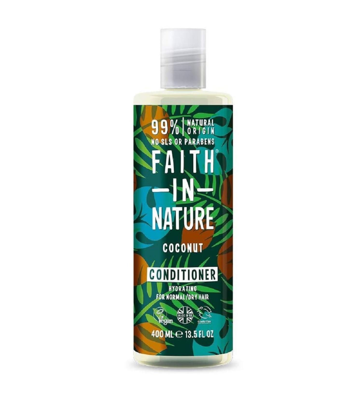 Faith In Nature Natural Coconut Conditioner Hydrating Vegan & Cruelty Free No SLS or Parabens Normal to Dry Hair 400ml Coconut 400 ml (Pack of 1) - Buy Online on SooperMarket.com