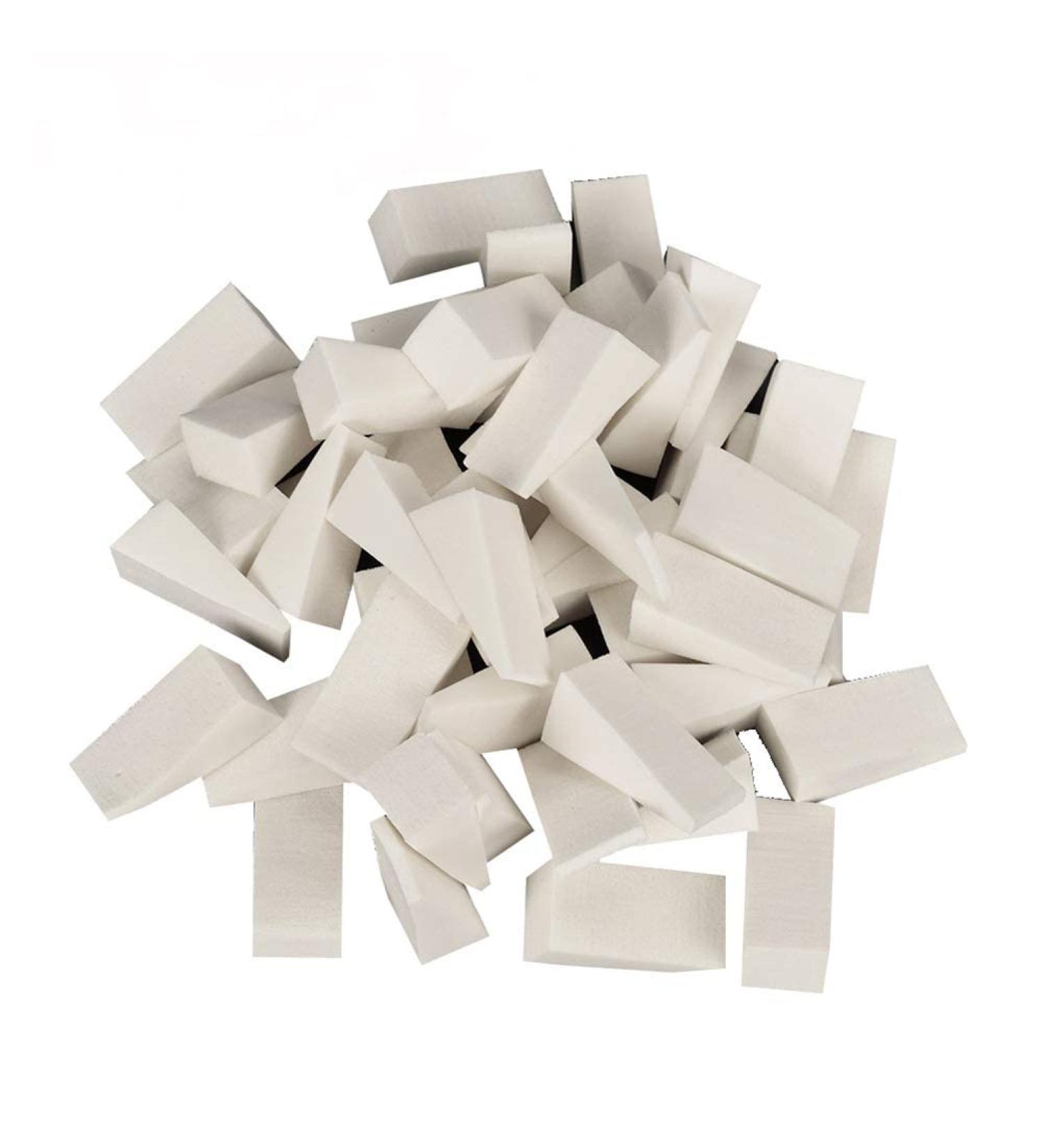 U-K 50pcs Disposable Soft Sponge Nail Stampers Gradient Coloring Manicure Tools Make Up Wedges Superiora Quality and Creative as shown - Buy Online on SooperMarket.com