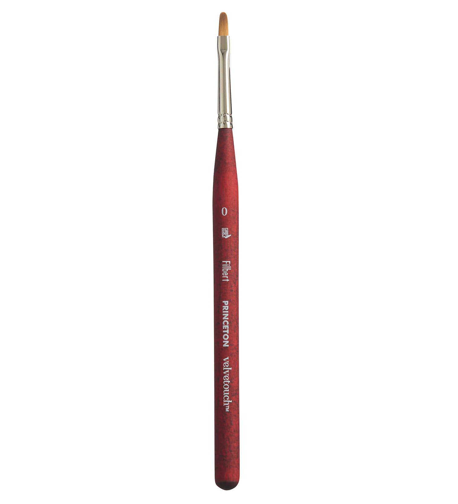 Pri Velvetouch Syn Sh Mini Filbert Size 0 - Precision Mini Filbert Brush - Buy Online on SooperMarket.com