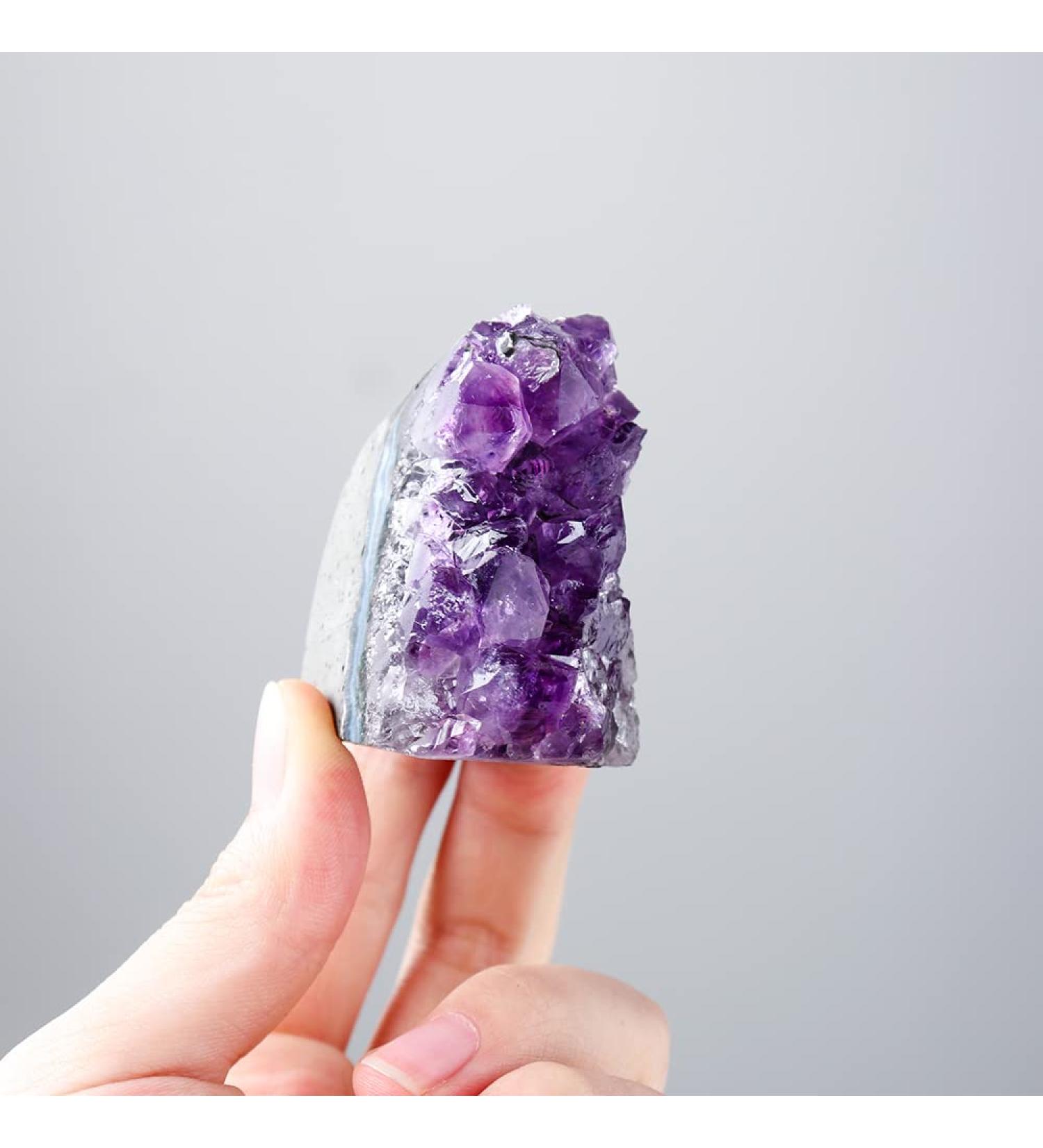 Crystal Rough 1PC Mini Natural Crystal Cluster Amethyst Block Original Stone Geode Quartz Specimen (Color : Amethyst Size : 30-50G) 30-50G Amethyst - Buy Online on SooperMarket.com