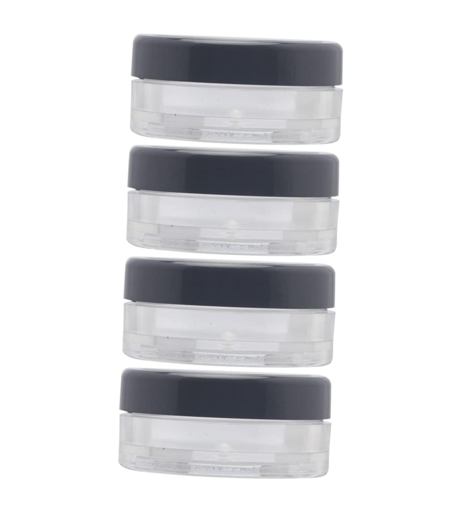 Angoily 4pcs Powder Box Powder Puff Blush for Cheeks Clear Makeup Jar Travel Accessories As Cosmetic - Buy Online on SooperMarket.com