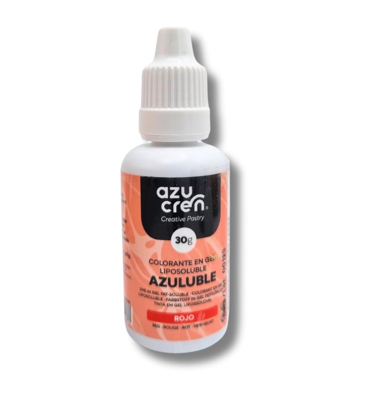 Azucren Oil Based Food Gel Colouring Red Ideal for Chocolate Buttercream and Cream 30 G - Buy Online on SooperMarket.com