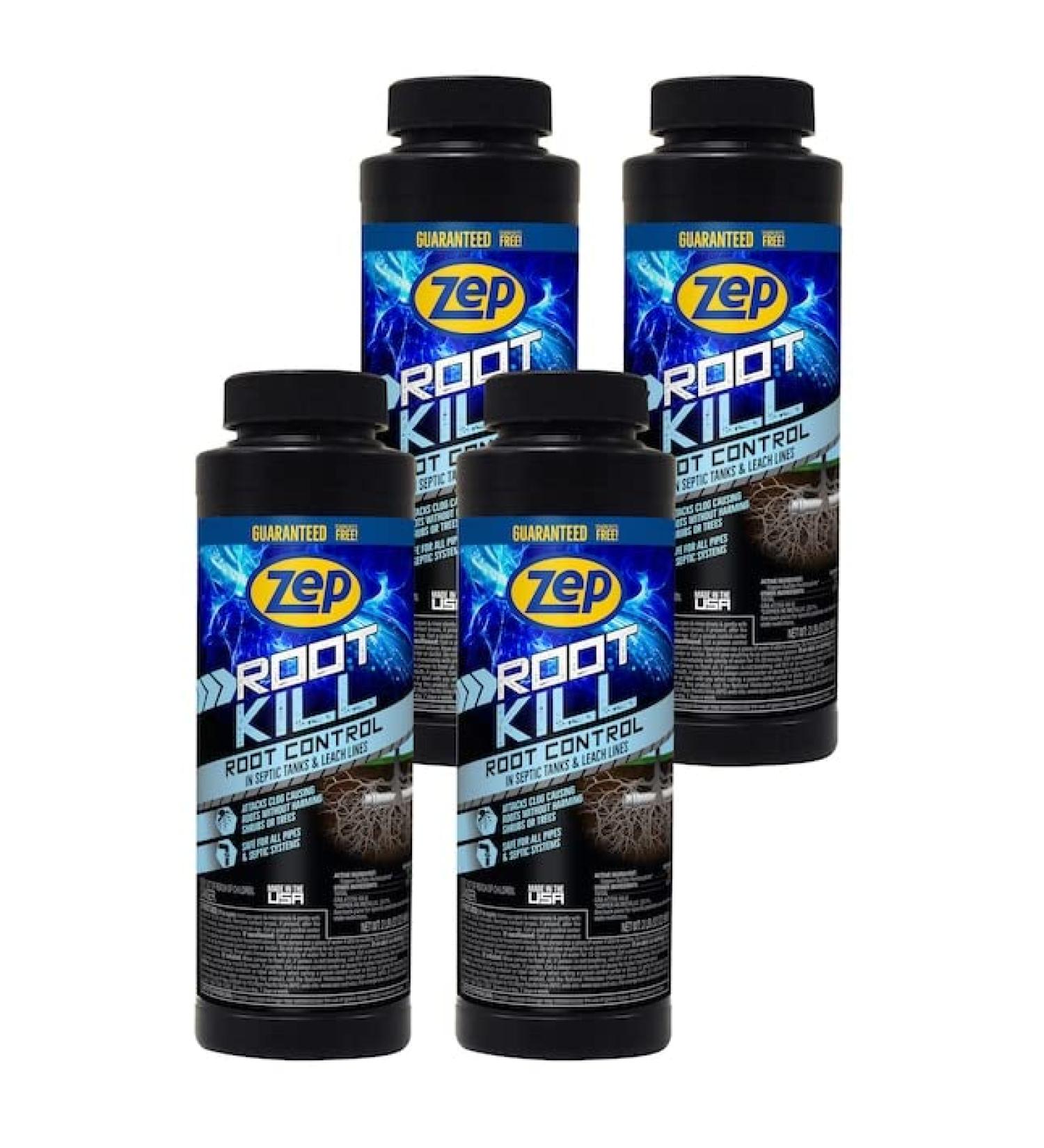 Zep Root Kill - 2 lbs (Case of 4) | ZROOT24 - Professional Strength Drain and Septic Care Formula - Buy Online on SooperMarket.com