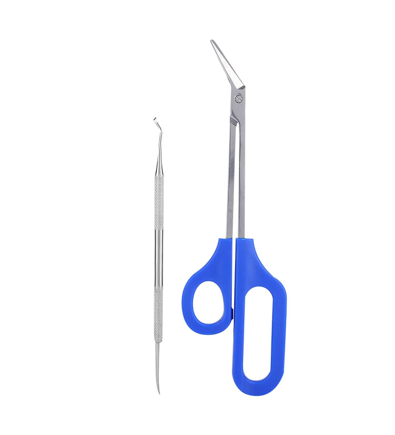 Long Handled Stainless Steel Toenail Clippers for Seniors - Precision Ingrown Toenail Scissors for Thick Toenails - Buy Online on SooperMarket.com