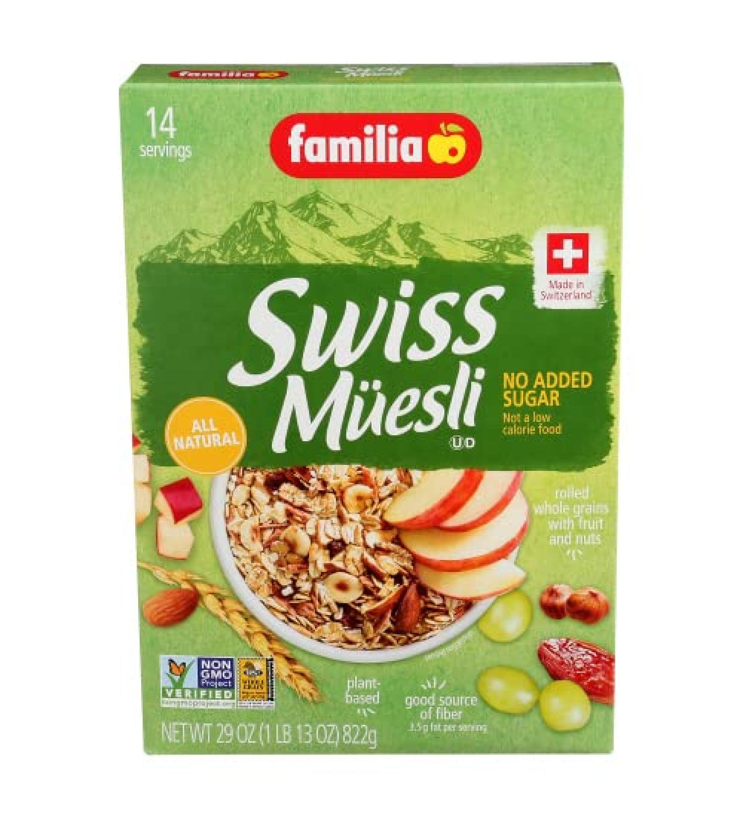Familia Swiss Muesli (No Sugar Added) Cereal - 32 oz (Pack of 2)