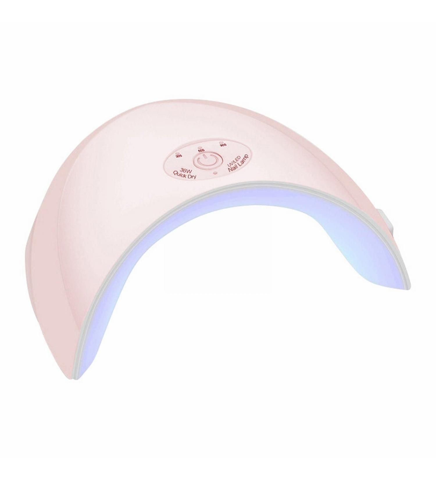 Nail Pebbles Led Light Baking Lamp Nail Polish Gel Machine 36W Induction Nail Lamp Tool Case for Nail Design Accessories 1 Count (Pack of 1) Pink - Buy Online on SooperMarket.com