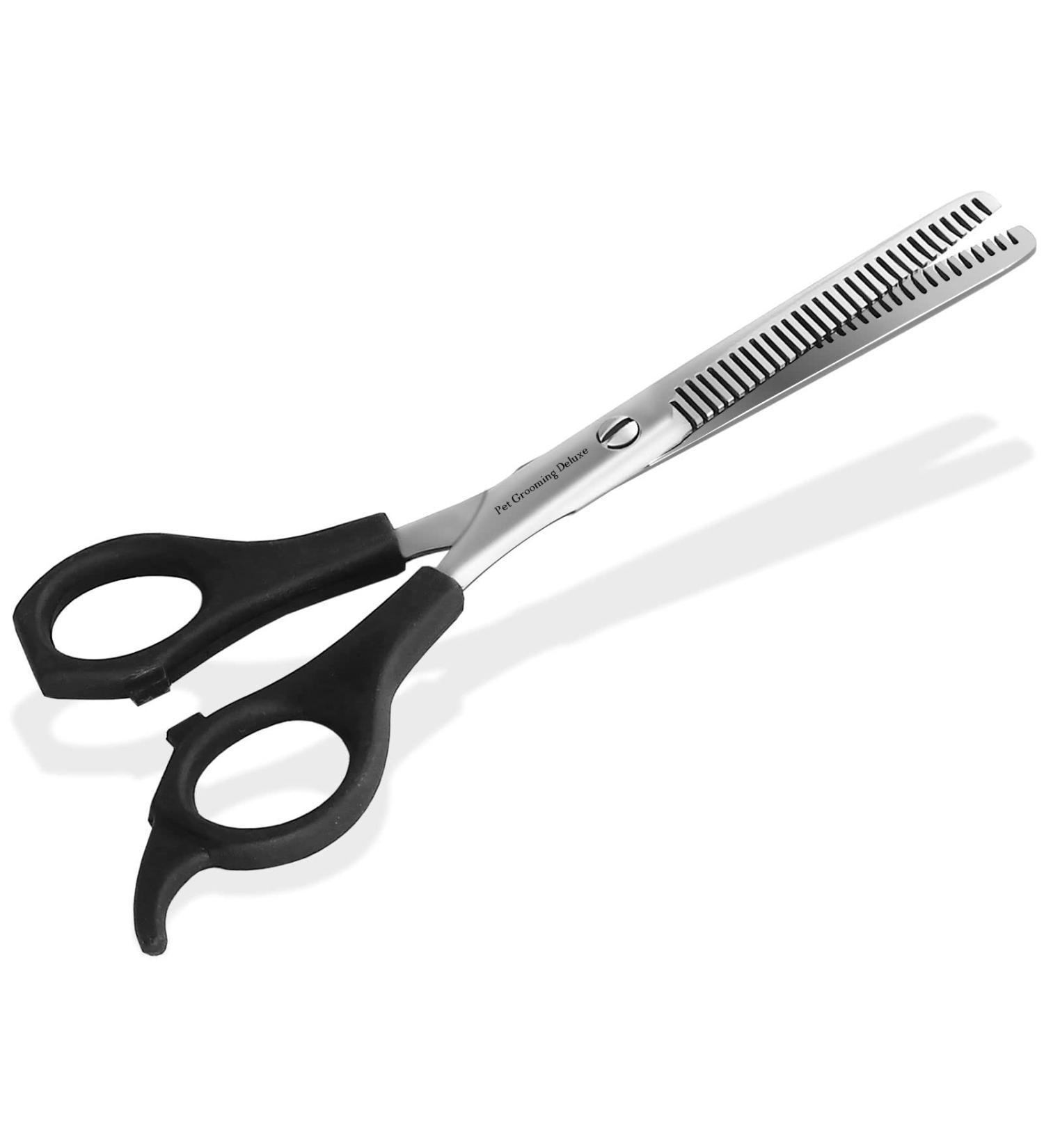 Dog Hair Scissors | Fur & Thinning Scissors | Grooming Deluxe - International Shipping Available - Buy Online on SooperMarket.com