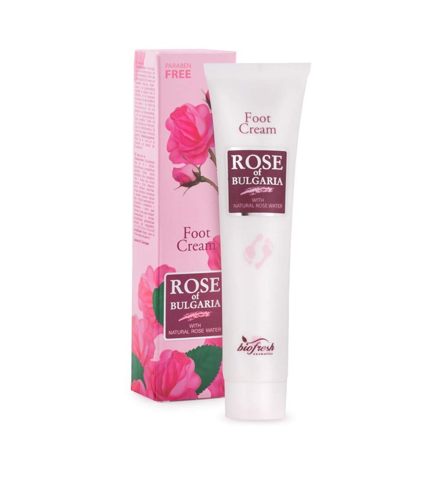 Biofresh Rose of Bulgaria Foot Cream 75ml - Nourishing & Soothing Foot Care - International Shipping Available - Buy Online on SooperMarket.com