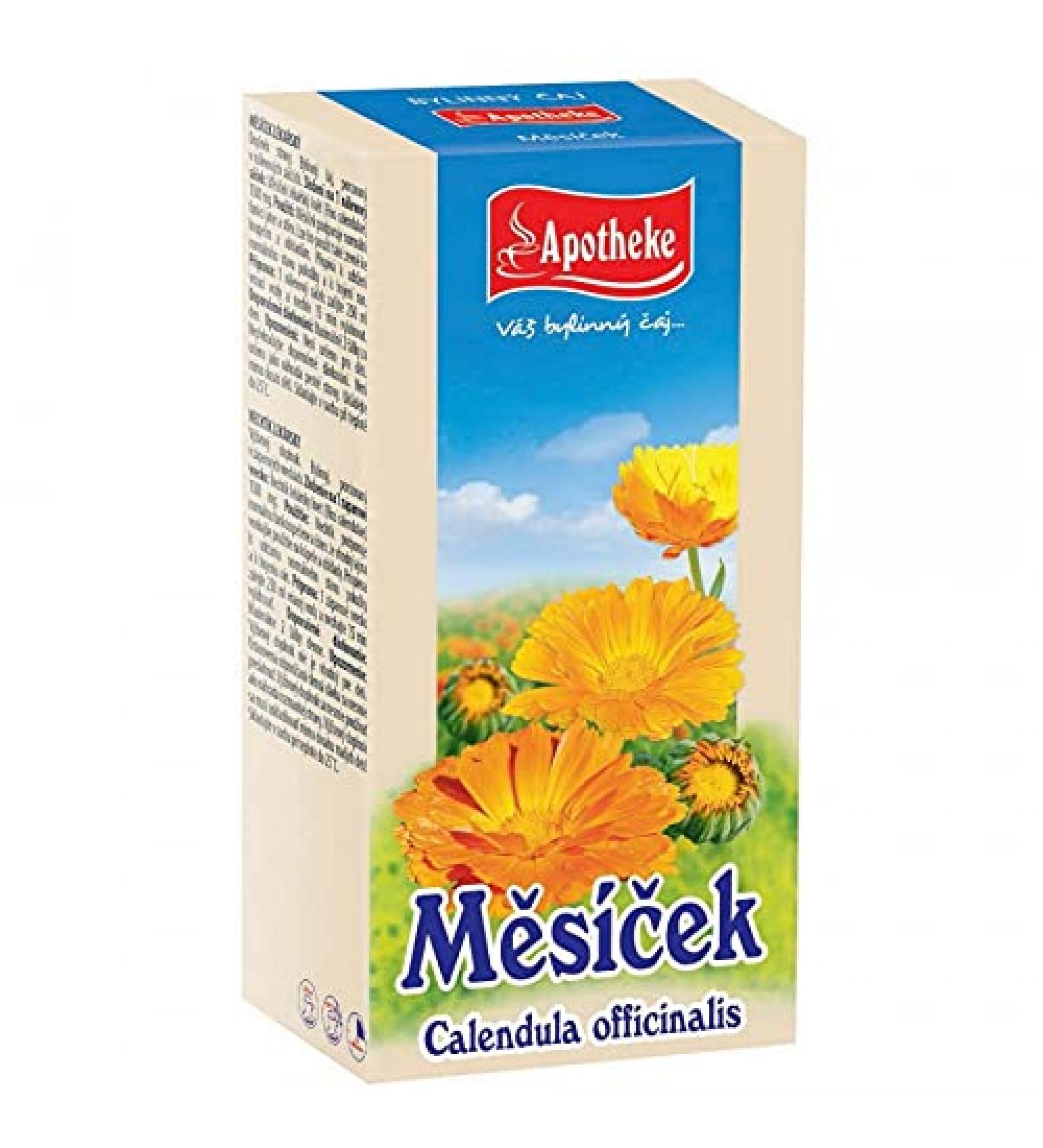 Apotheke Marigold Calendula Officinalis Tea 30g. Box of 20 Filter Tea Bags 1.5g each.