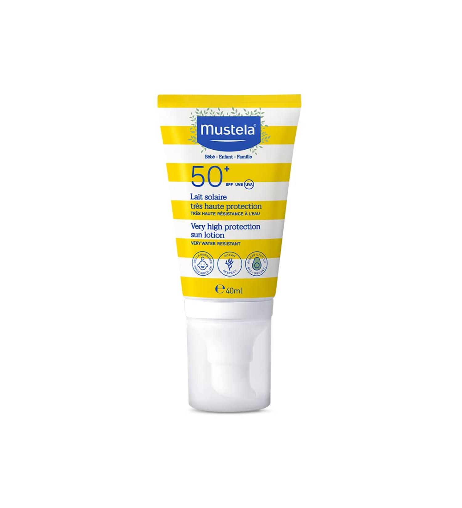 Mustela Very High Protection SPF 50+ Sun Lotion for The Face 40 ml - Buy Online on SooperMarket.com