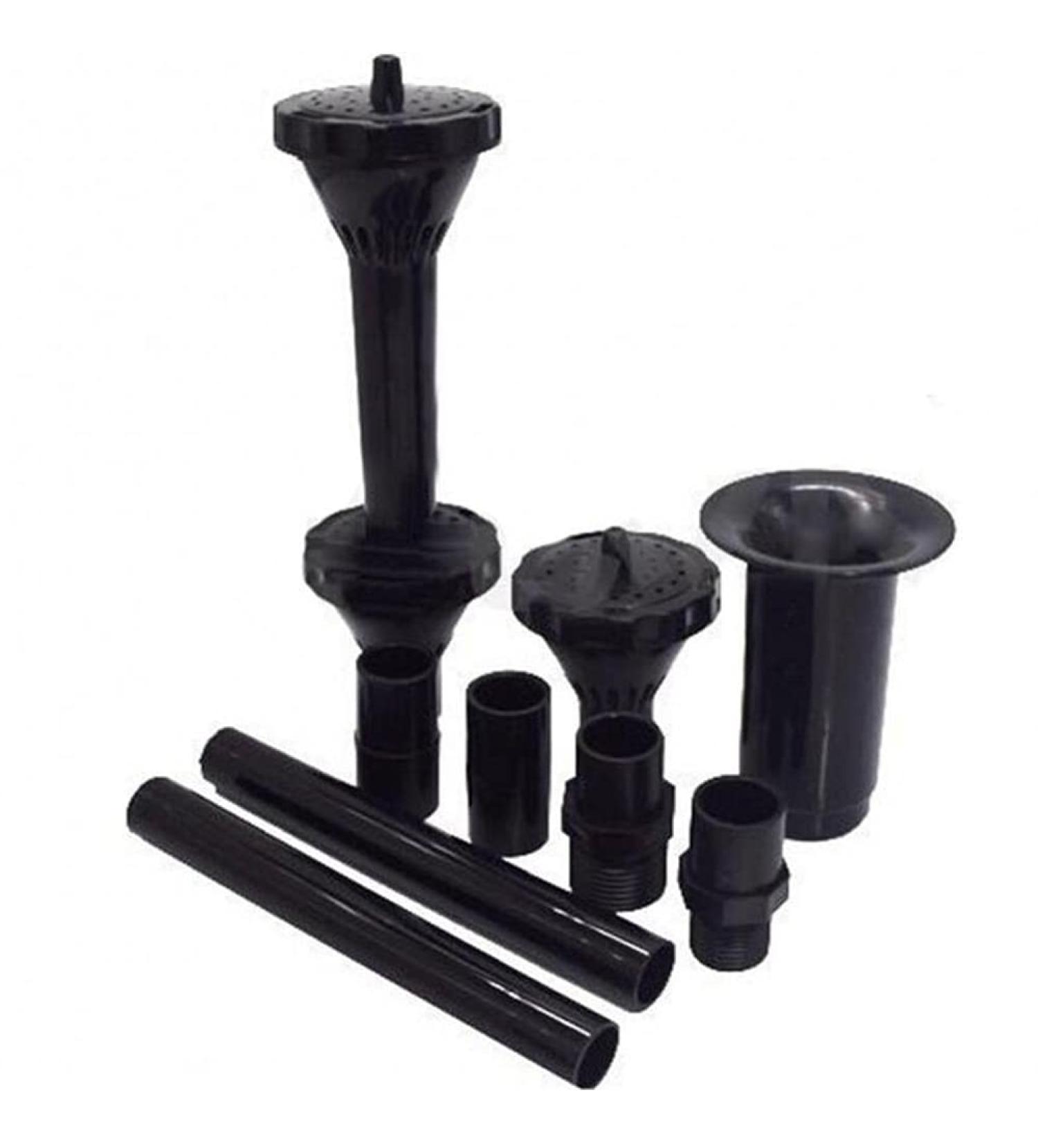 TOSSPER Fountain Pump Nozzle Set Multifunction Plastic Waterfall Garden Spray for Pool Pond Fountain Submersible Pump - Buy Online on SooperMarket.com