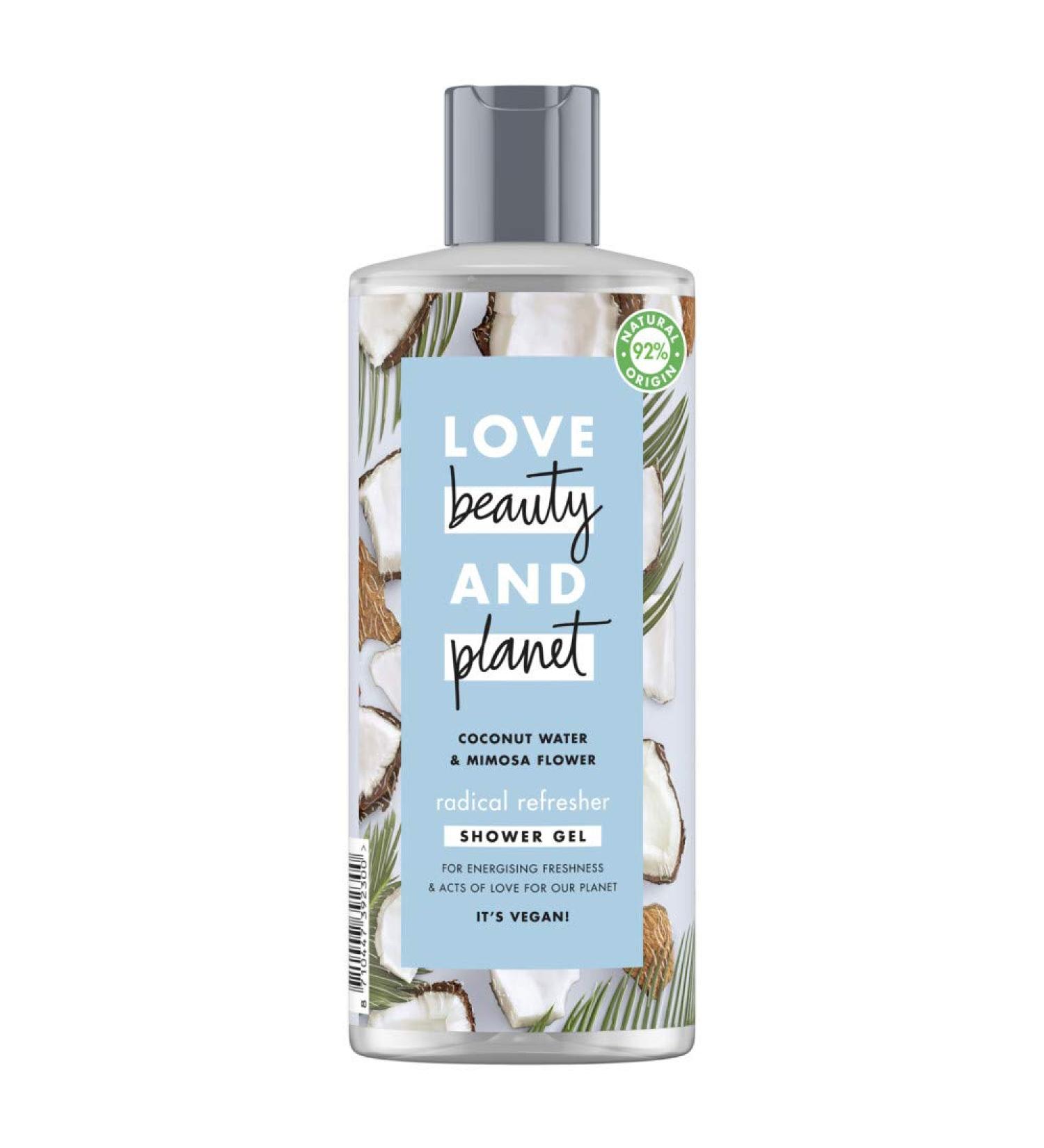 Love Beauty And Planet Vegan Shower Gel - Coconut Water & Mimosa Flower | 4 Month Supply (6x500ml) - Eco-Friendly & Nourishing - Buy Online on SooperMarket.com