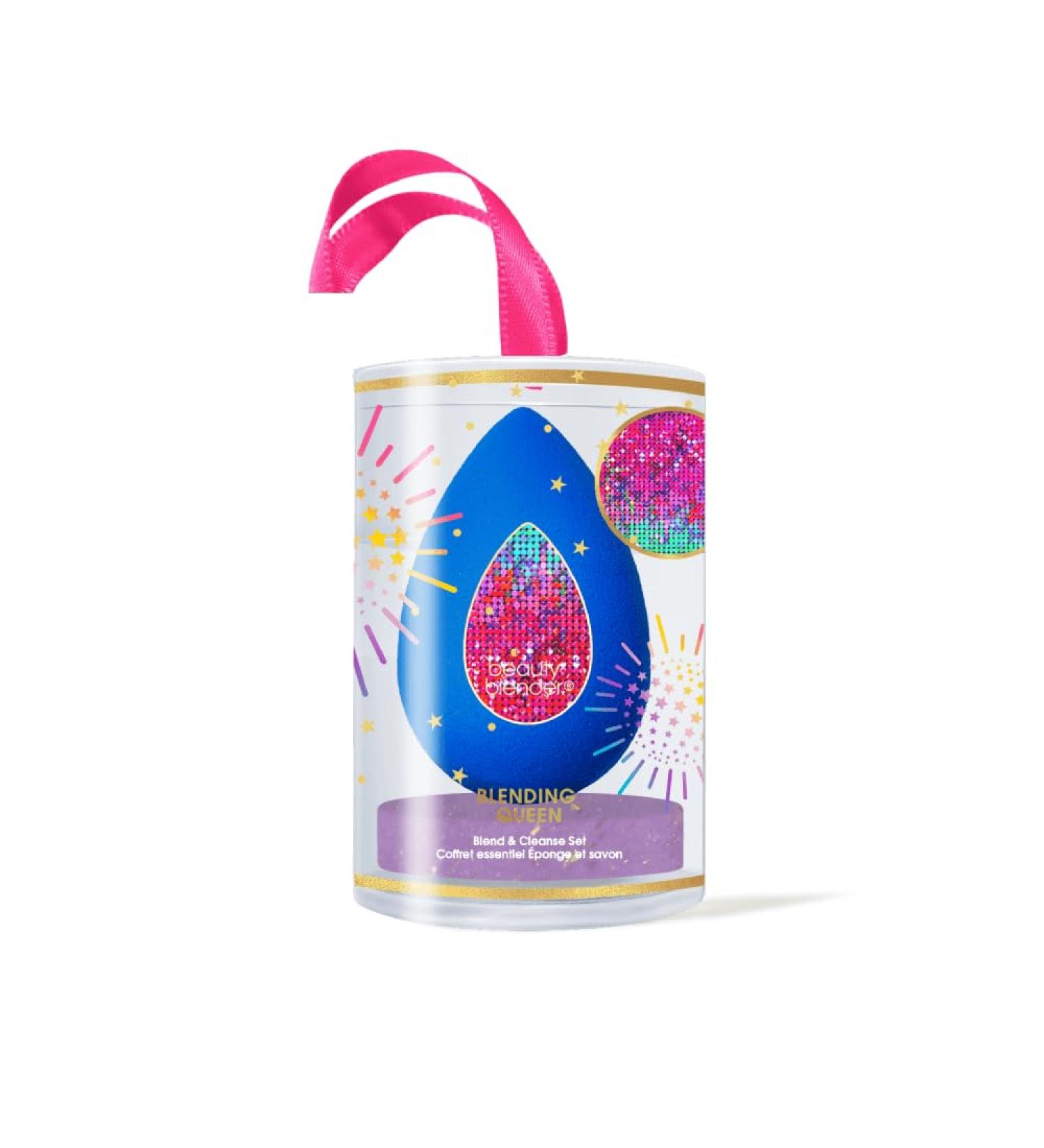 Beautyblender Blending Queen Set - Sapphire Sponge & Speckled Violet Cleanser | Best for Flawless Makeup | International Shipping Available - Buy Online on SooperMarket.com