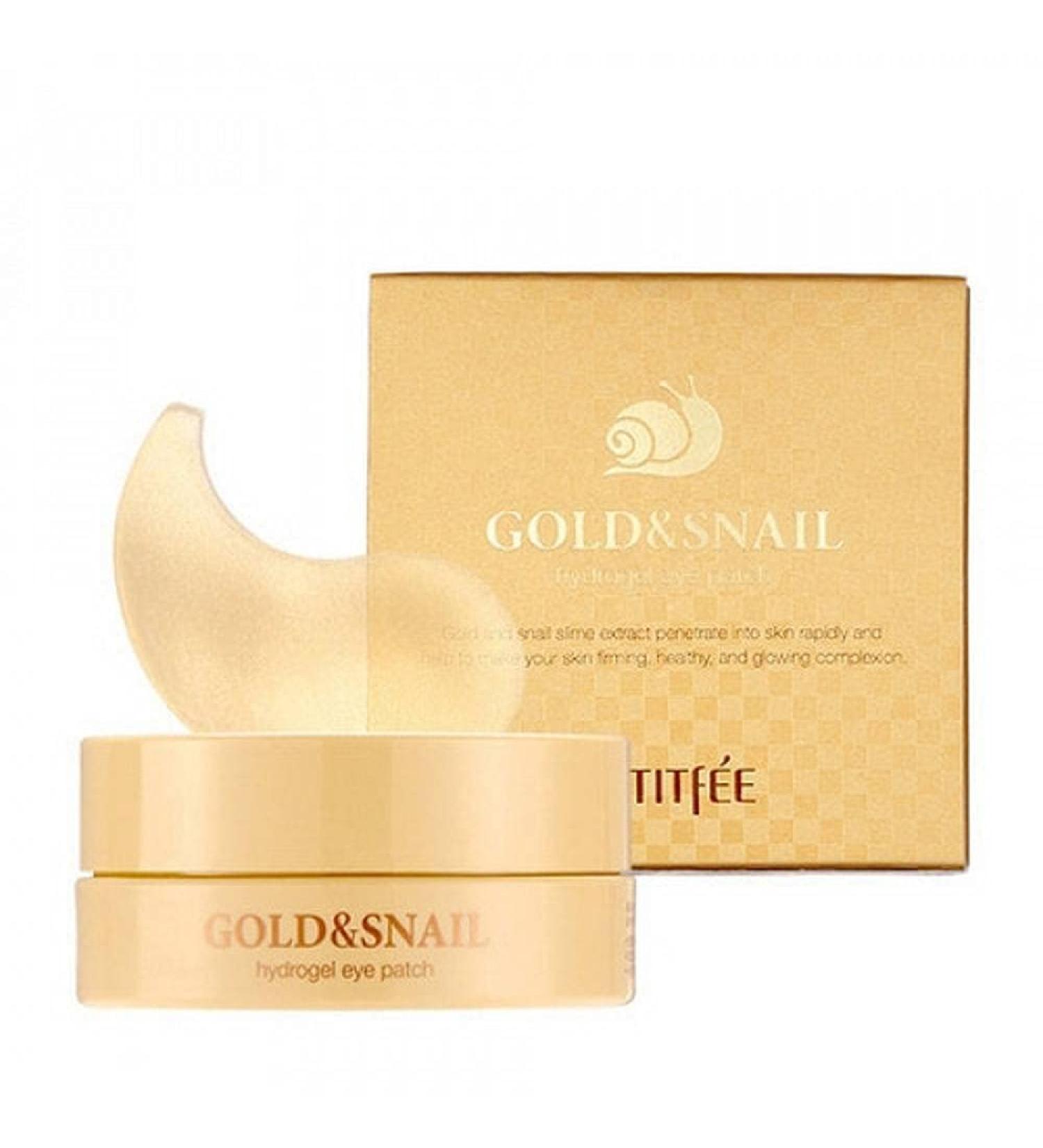 Petitfee Gold & Snail Hydrogel Eye Patch - 60 Pieces | Premium Skin Care for Brightened Eyes - Shop Internationally - Buy Online on SooperMarket.com