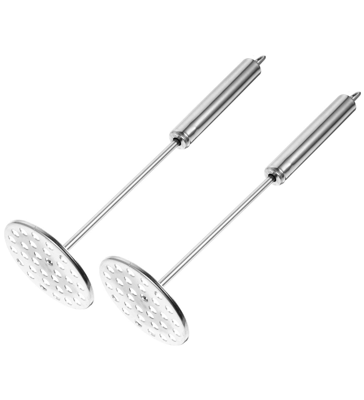 Hemoton Carrot Cookware 2pcs Potato Masher Stainless Steel with Fine Mesh Platter Fruit Cooking Tools for Bead Fruits Yams Baby Food (Silver) Garlic Smasher Press - Buy Online on SooperMarket.com