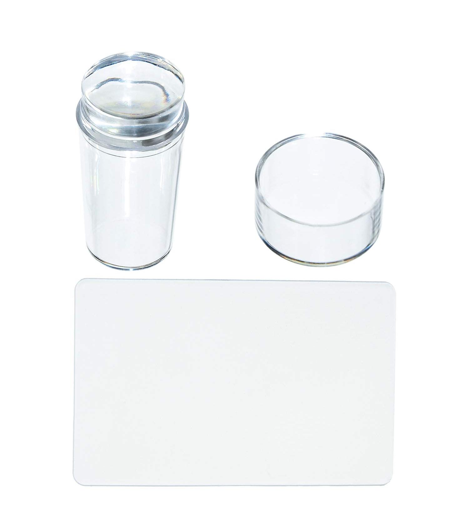 Cetornie Clear Silicone Jelly Stamper with Scraper - Nail Art Stamping Tool - Buy Online on SooperMarket.com