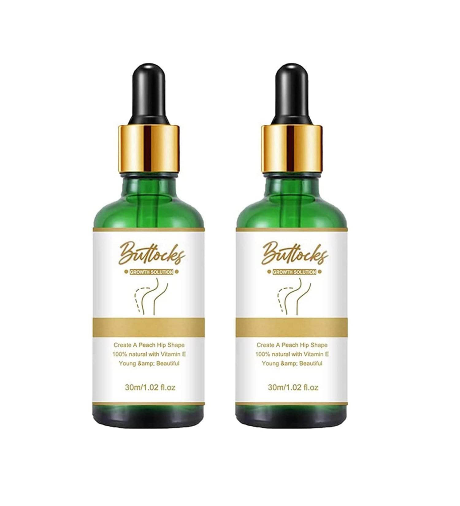 Hip Lift & Butt Firming Essential Oil | Natural Herbal Formula for Women | Cellulite Removal & Enhancement - Buy Online on SooperMarket.com