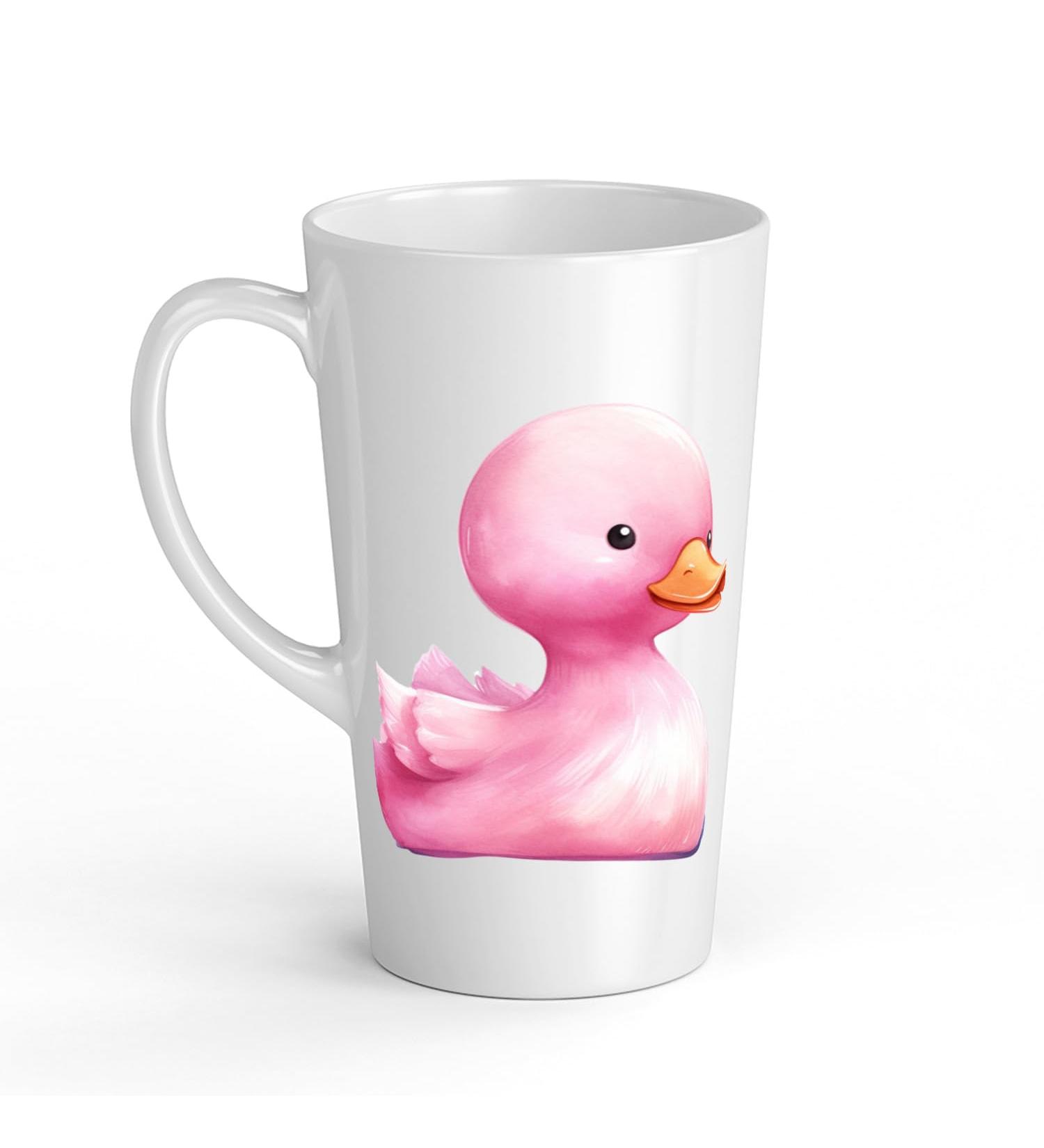 White Ceramic Kids Canard Mug - Large 483 ml Perfect for Hot Chocolate or Milk Fun and Easy to Use