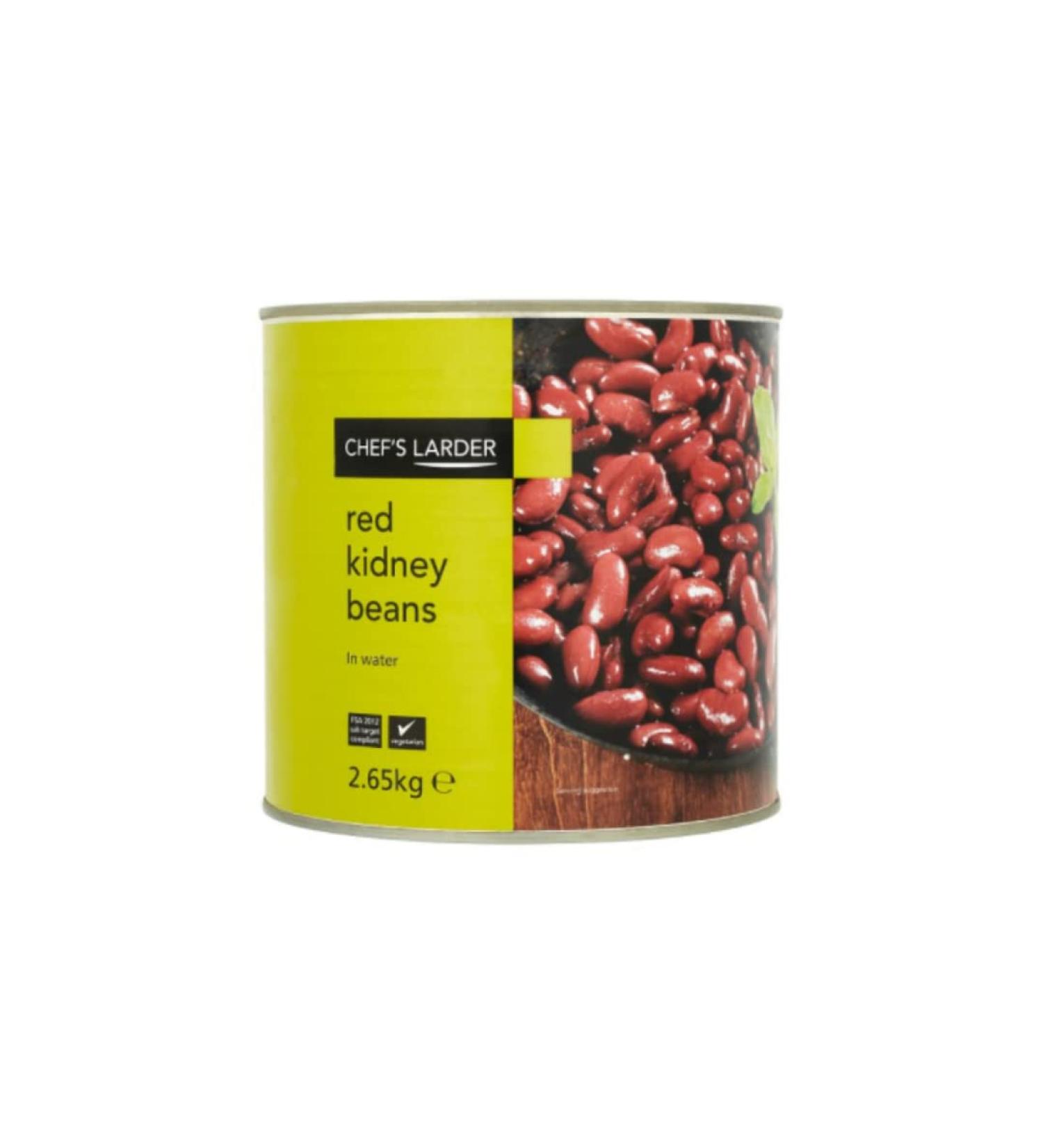 Chef's Larder Red Kidney Beans in Water 2.65kg x 6