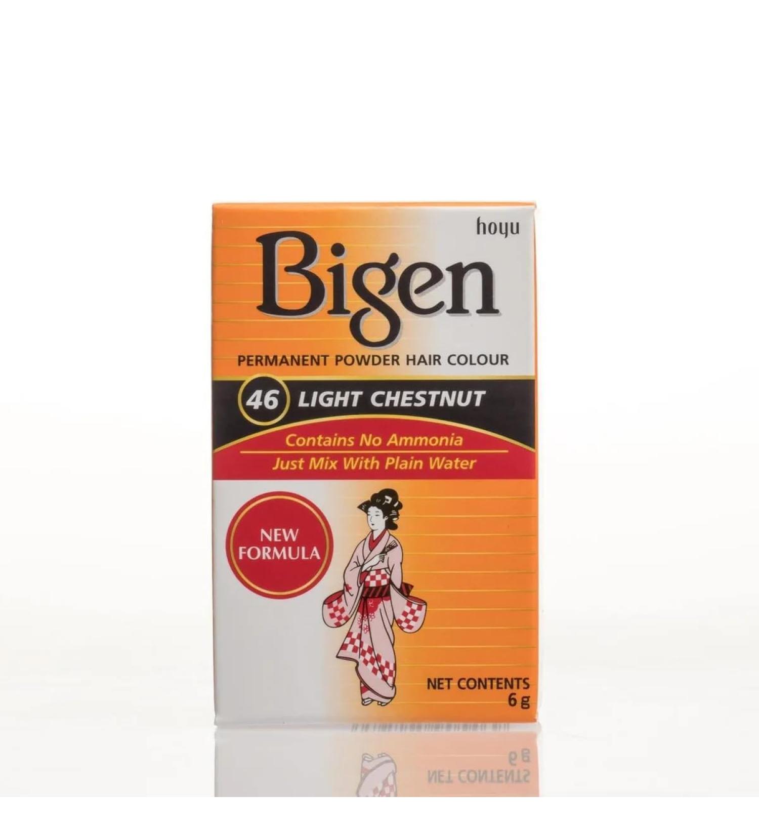 Buy #46 Light Chestnut Bigen Permanent Powder - 6 Pack | Fast International Shipping - Buy Online on SooperMarket.com