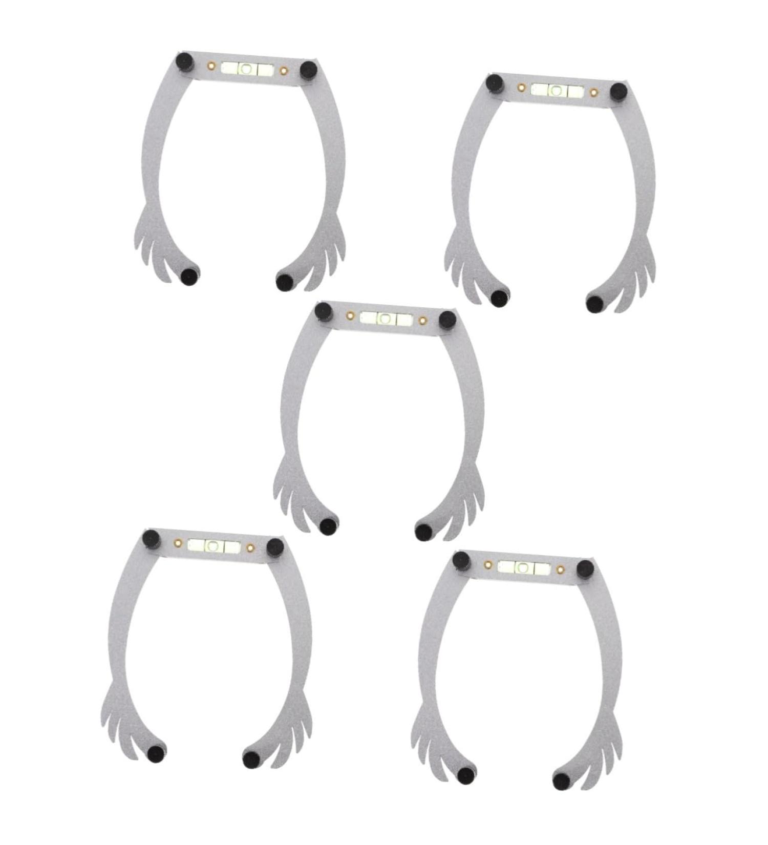 Beavorty 5pcs white white outfit eyebrow shaping kit eyebrow mapping tool eyebrow line aluminum alloy - Buy Online on SooperMarket.com