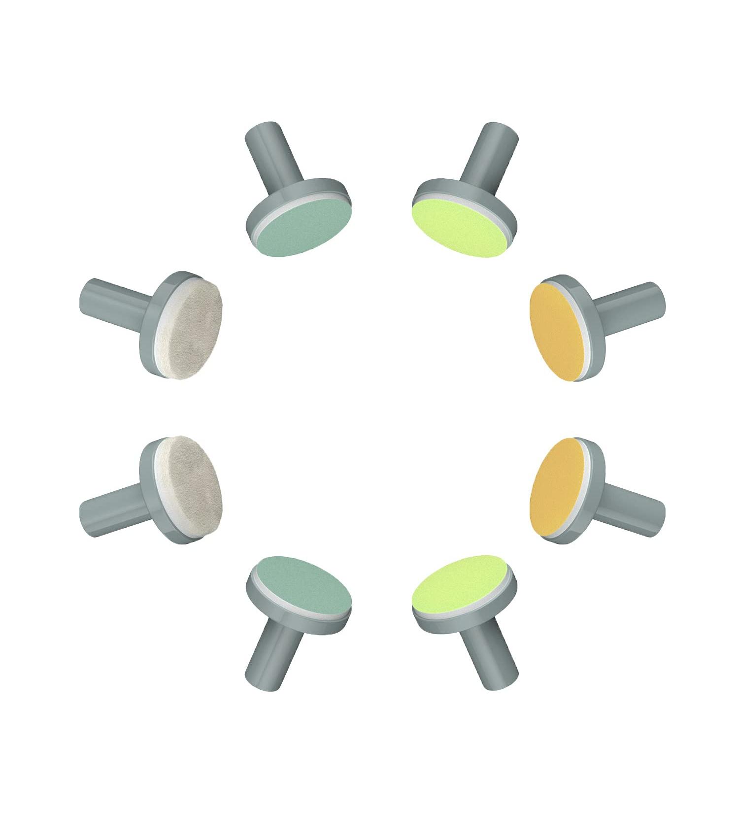 8 PCS Replacement Grinding Heads for Electric Baby Nail Files - Multicolored Accessories for Standard Nail Clippers - Buy Online on SooperMarket.com