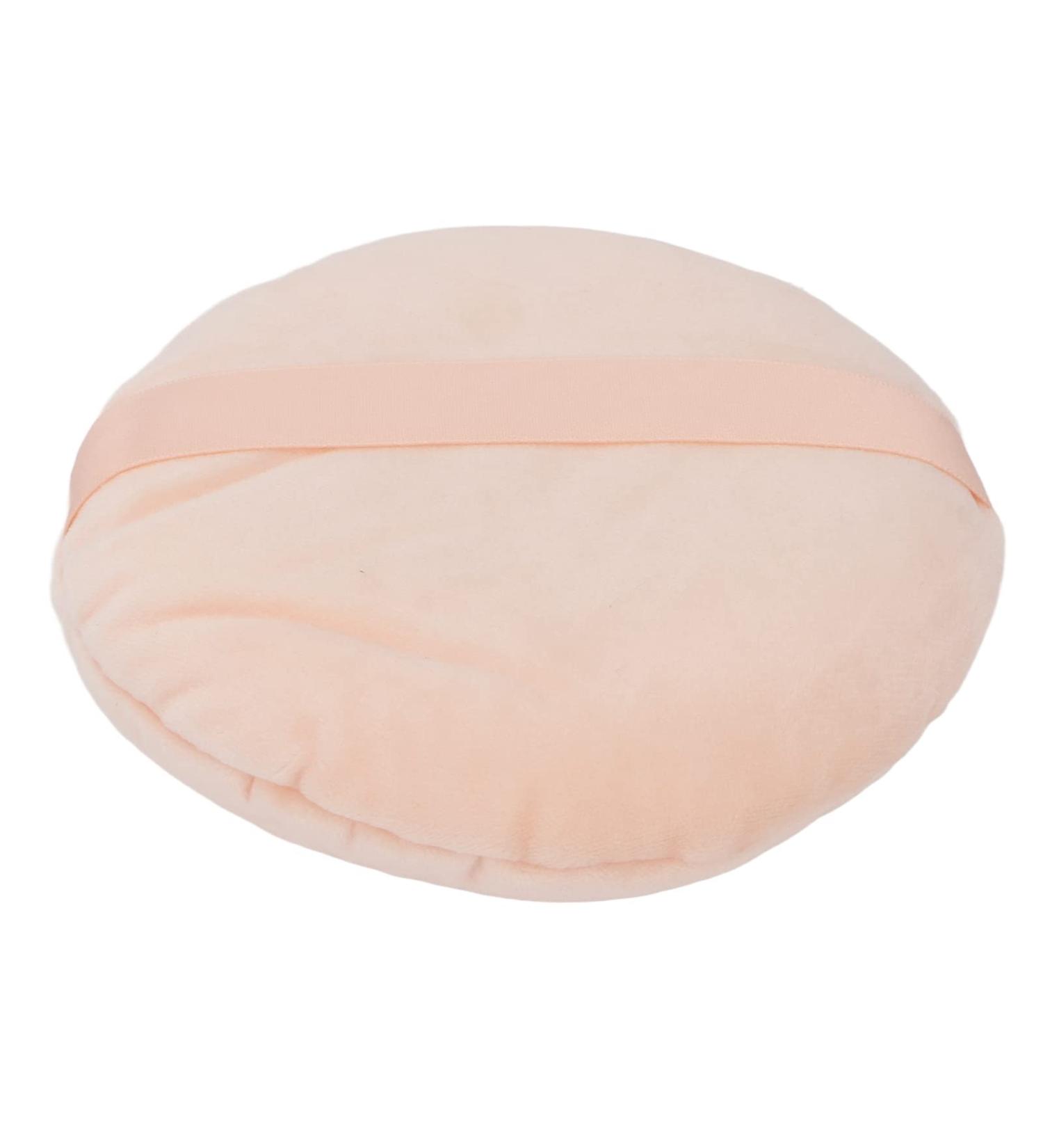 Powder Puff Wet and Dry Washable Soft Swansdown Large Round Loose Powder Puff for Makeup (Skin Color) - Buy Online on SooperMarket.com