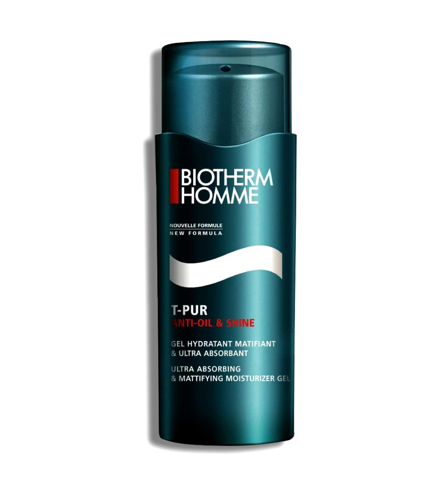 Biotherm Homme T-Pur Anti Oil & Shine Gel | Ultra Mattifying Moisturizer - 1.69 Oz | International Shipping Available - Buy Online on SooperMarket.com