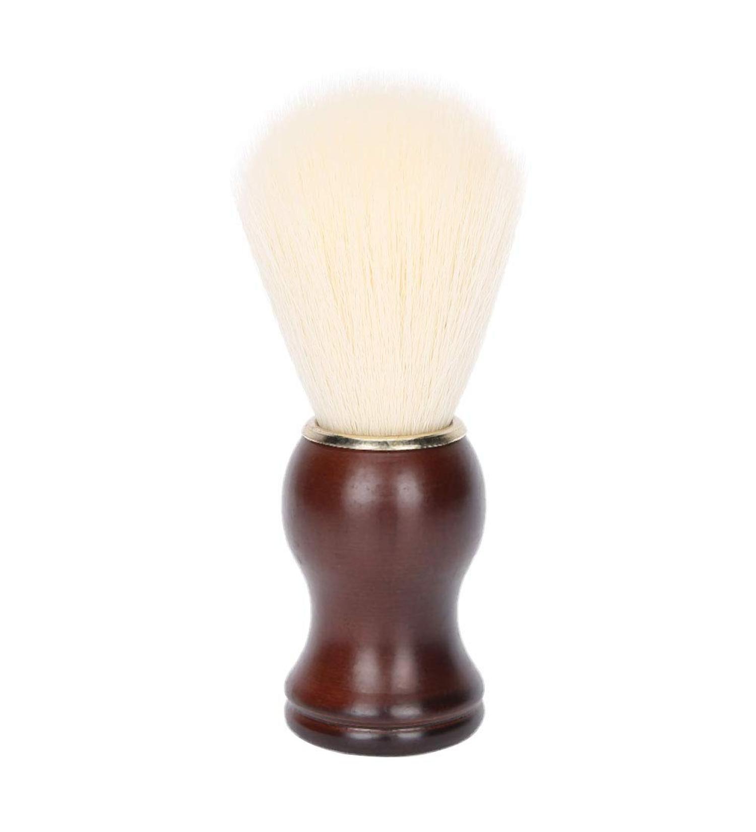 Ankroyu Professional Men's Beard & Shaving Brush - Handmade Wooden Face & Hair Cleaning Tool for Home Salon - Buy Online on SooperMarket.com