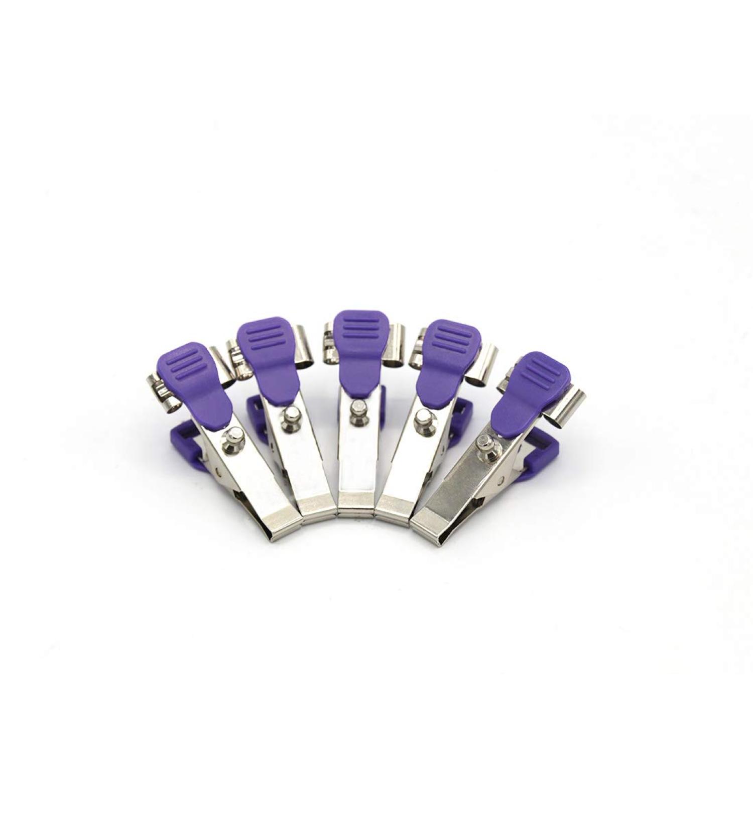 Veterinary EKG/ECG Alligator Electrode Clip Reusable Universal Connection Snap Set of 5 - Buy Online on SooperMarket.com