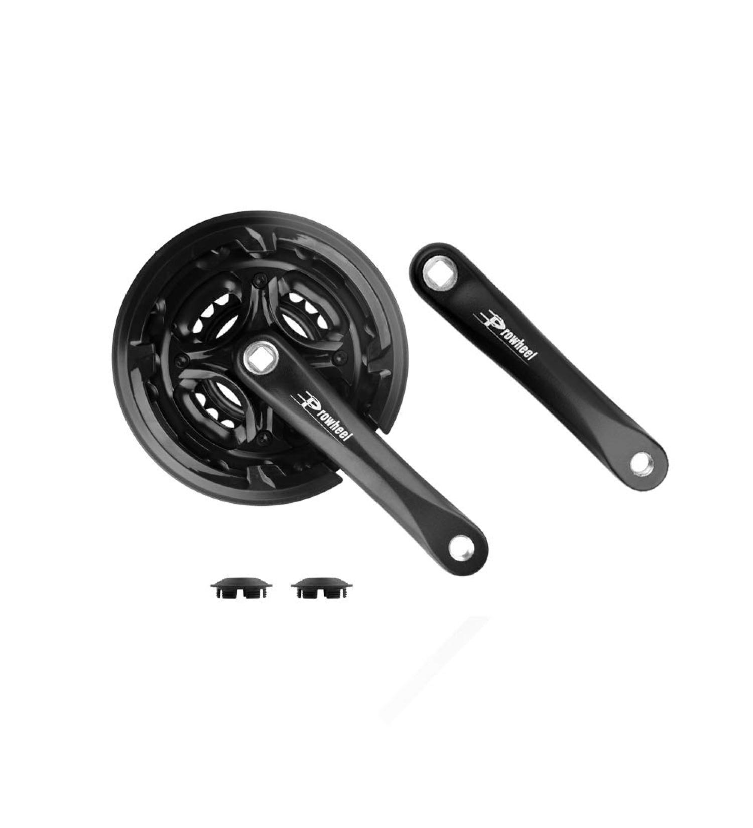 Bibike 6/7/8 Speed Mountain Bike Crankset 170mm Square Diamond Hole - 24/34/42T Chainrings - Buy Online on SooperMarket.com
