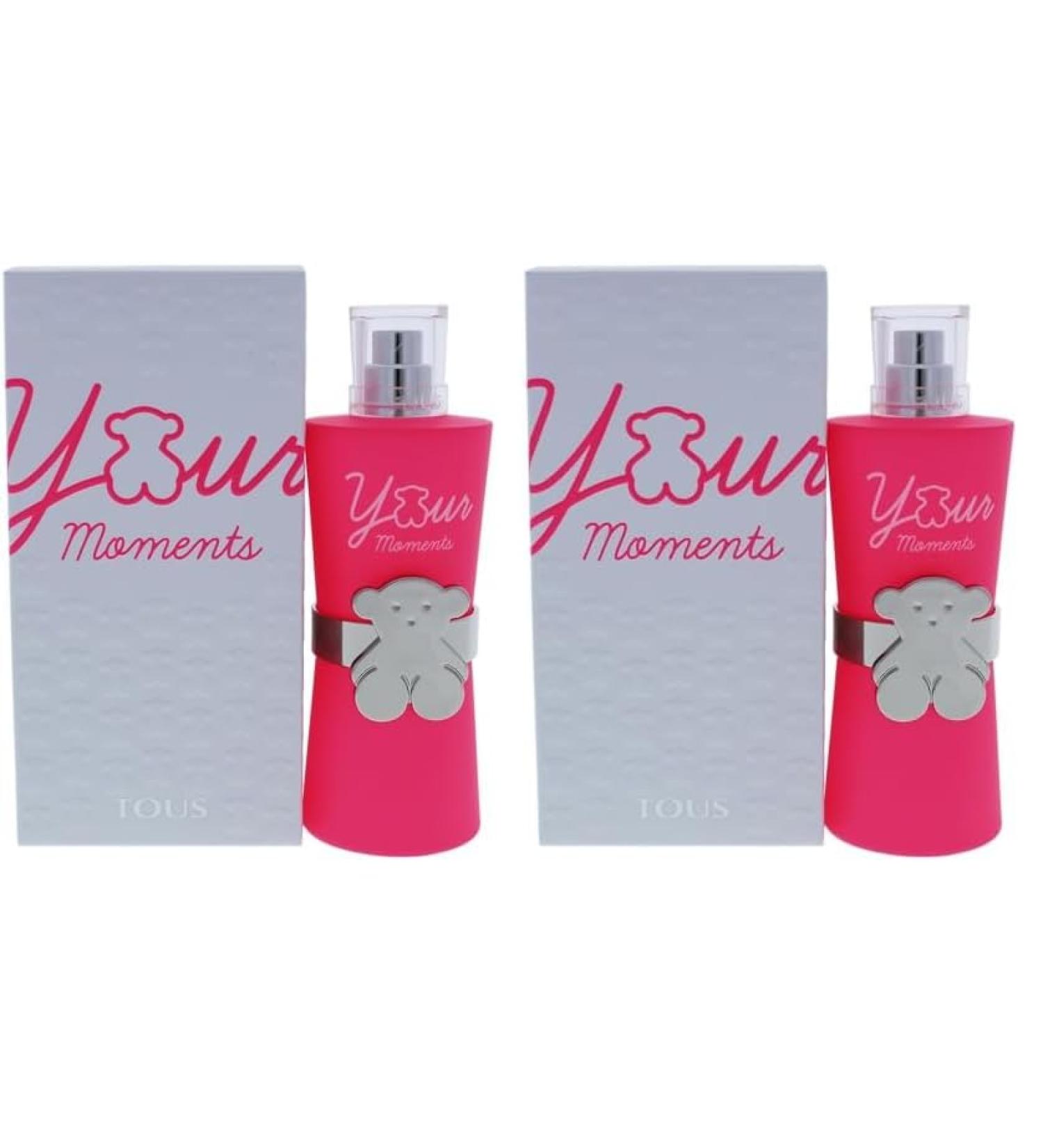 TOUS Your Moments Eau De Toilette Spray for Women 3 Ounce (Pack of 2) Apricot Floral 3 Ounce (Pack of 2) - Buy Online on SooperMarket.com