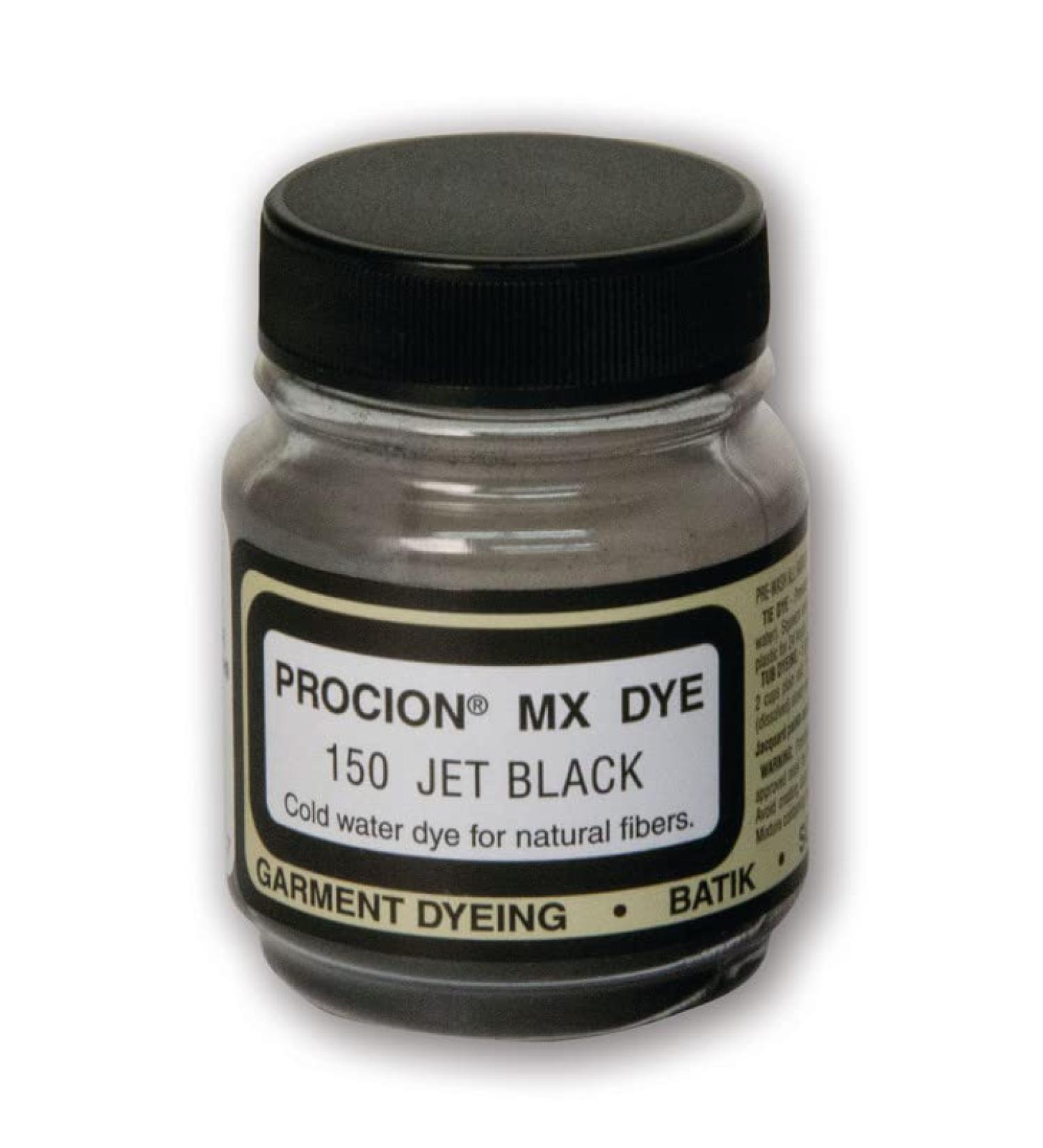 Procion MX Cold Water Dye, Jet Black, 2/3 Ounce Jet Black 2/3 fl oz