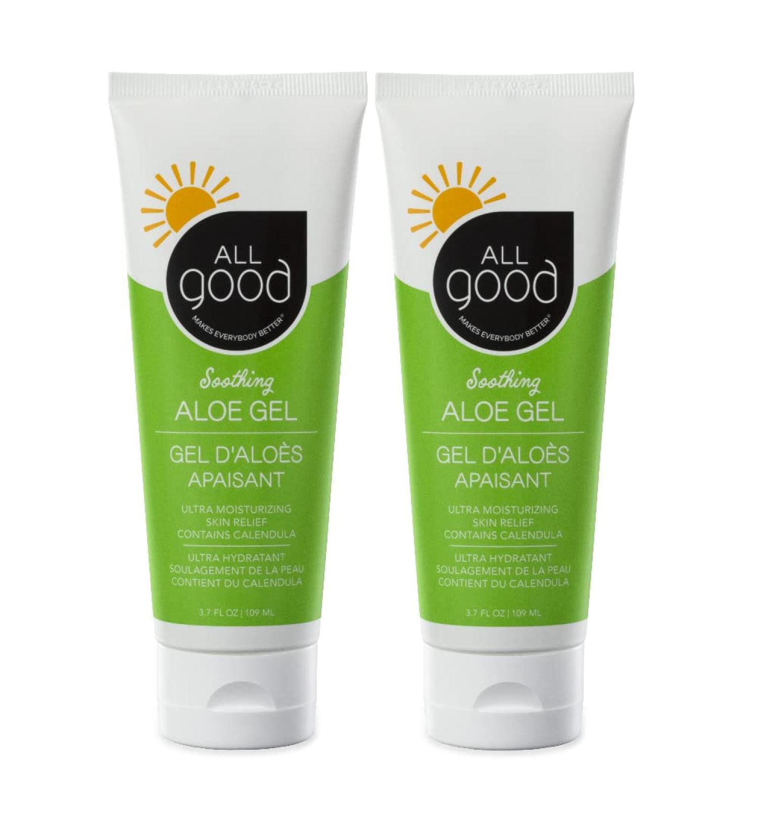 Organic Aloe Vera Gel | Sunburn Skin Repair & Relief | Hydrating Hyaluronic Acid Niacinamide | Non GMO Vegan | 3.7 oz (2-Pack) - Buy Online on SooperMarket.com
