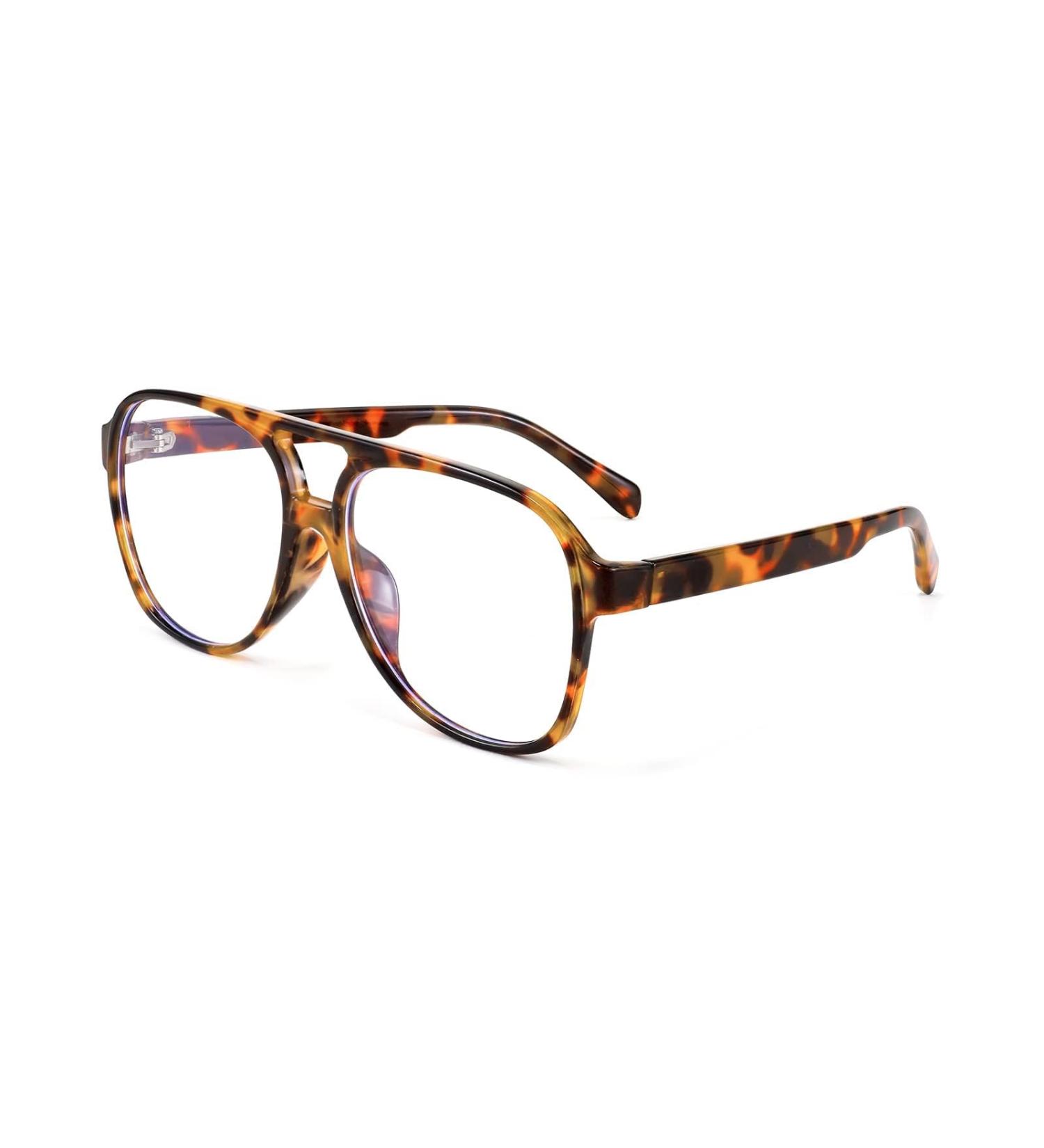 Feizedy Retro 70s 80s Blue Light Filter Glasses for Men & Women - B2888 Turtle Frame 60mm - Anti-Glare PC Gaming & Computer Glasses - Buy Online on SooperMarket.com