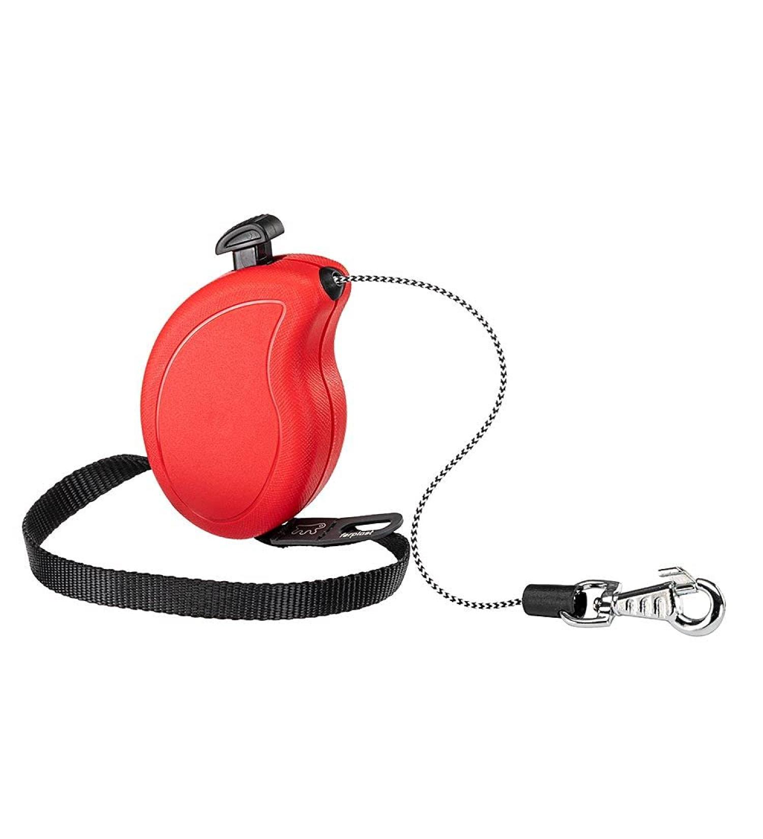 Ferplast Flippy One Dog Leash - 3m Roller Leash for Small Dogs up to 8kg Red - Easy Lock/Unlock Button - Buy Online on SooperMarket.com