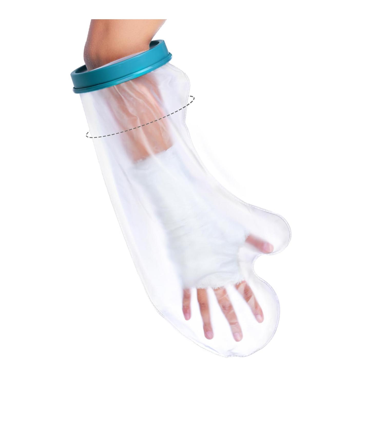 Bathing Wound Protectio Cover - Adult Short Arm Blue And White Bathing Wound Protectio Cover Bathing Waterproof Cover Wound Waterproof Protectio Cover 51cm - Buy Online on SooperMarket.com
