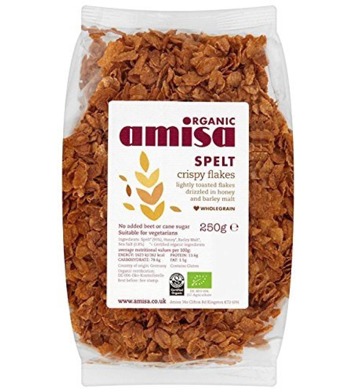 Amisa | Spelt Crispy Flakes - Organic | 6 x 250G