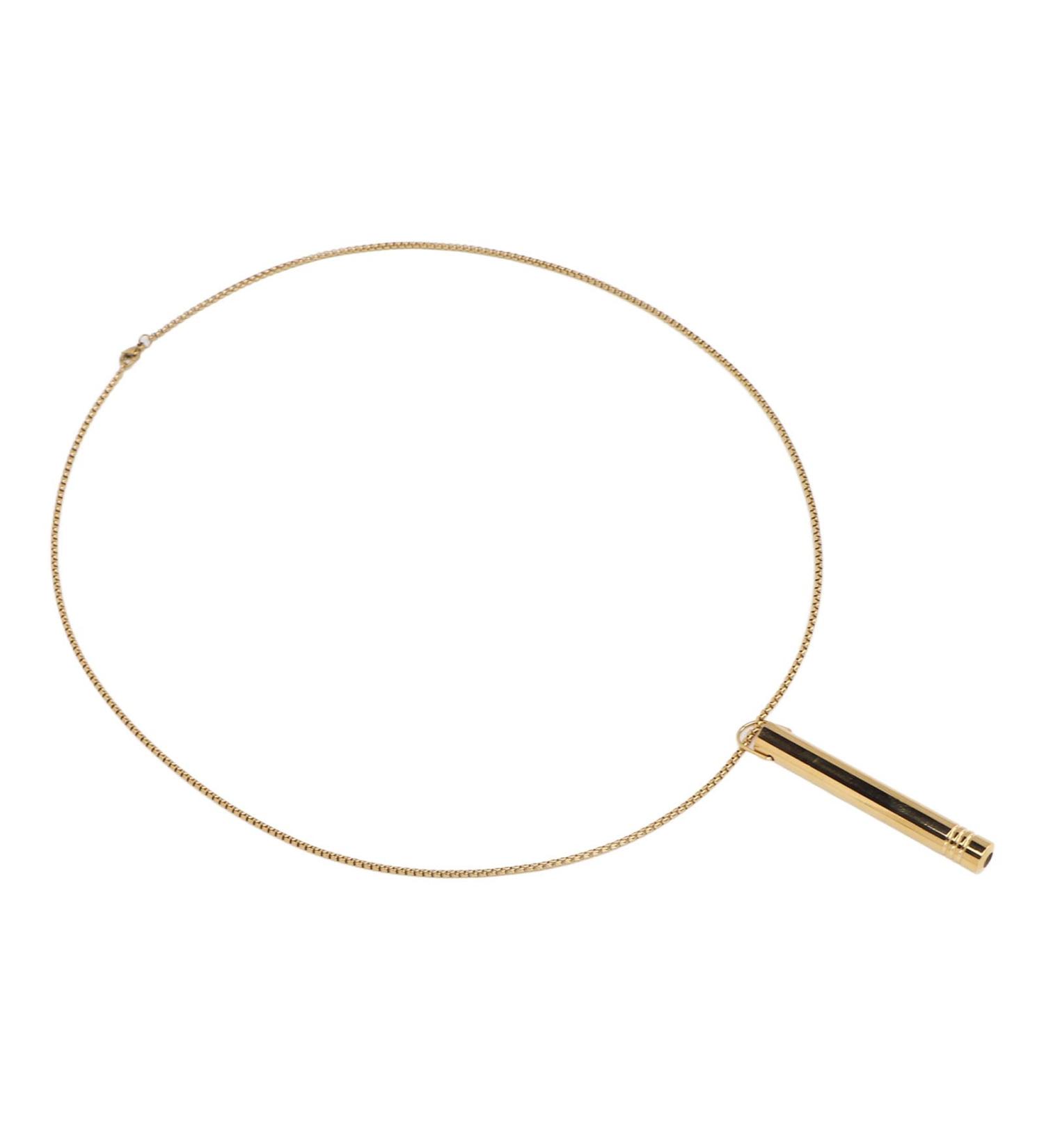 Mindful Breathing Necklace Prevent Skin Fading Reduce Anxiety Relieve Stress Increase Lung Volume For Men For Daily Wear (Gold Color) - Buy Online on SooperMarket.com