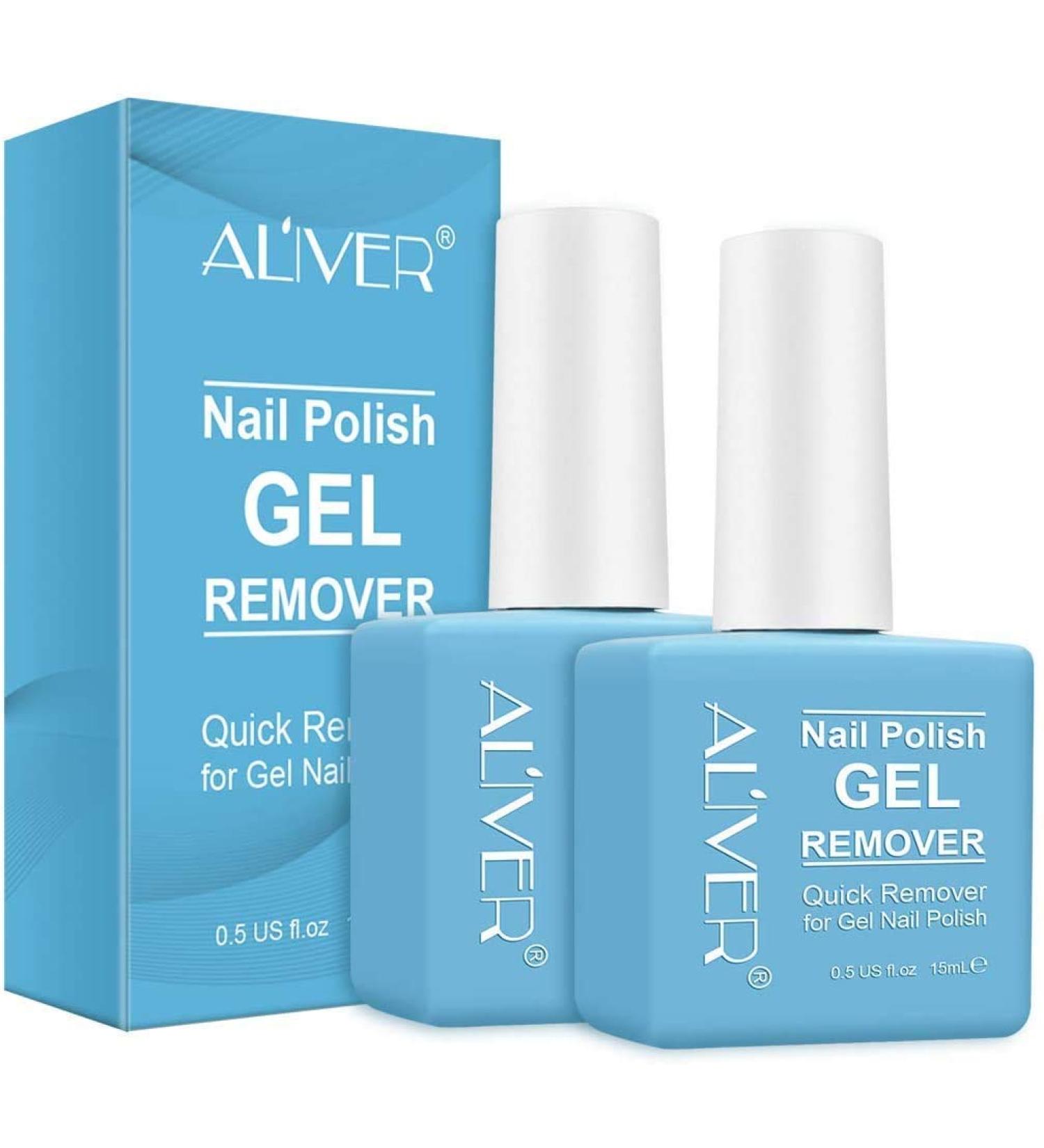 Mouis Magic Gel Nail Polish Remover 2 Pack - Professional Soak-Off Gel Remover for Nails - Quick & Easy 3-5 Min Removal - Clean & Harmless Formula - 0.5 Fl Oz - Buy Online on SooperMarket.com