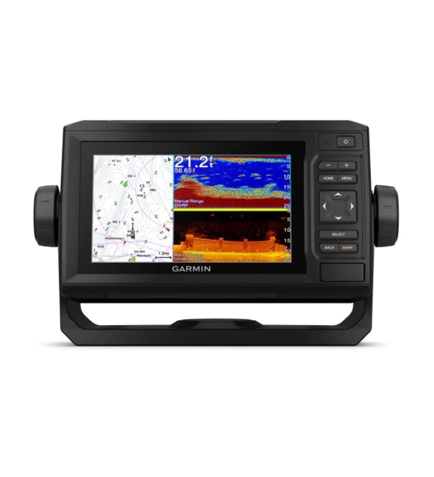 Garmin ECHOMAP UHD 64Cv, 6" Keyed Chartplotter with U.S. BlueChart G3 and GT24UHD-TM Transducer