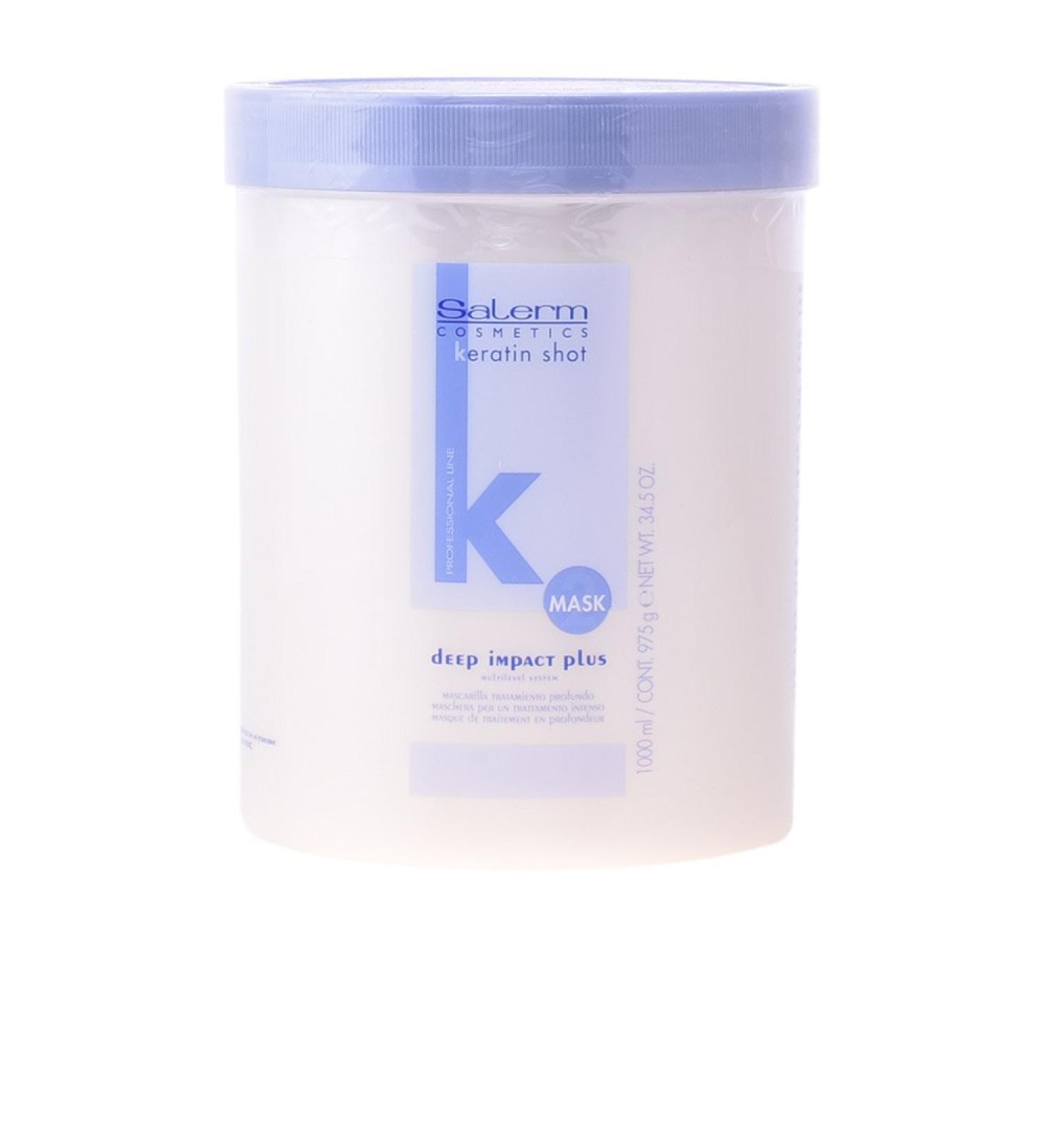 Salerm Cosmetics Keratin Shot Deep Impact Plus Mask - 34.5 oz - Buy Online on SooperMarket.com