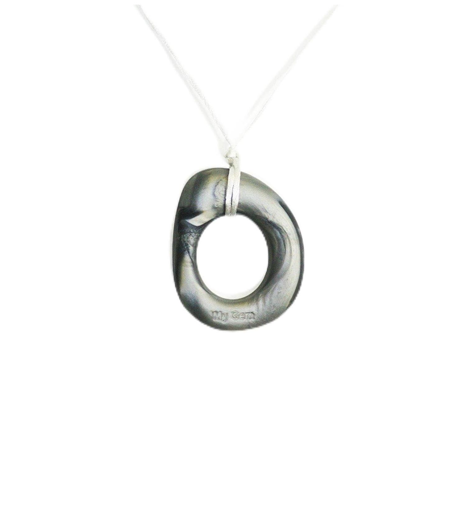 Bewewigem Eternity Halen Chain | Sensory Chewing Jewelry for Autism & ADHD | Silver Cauch Jewelry for SPD Anxiety & Teething Relief - Buy Online on SooperMarket.com