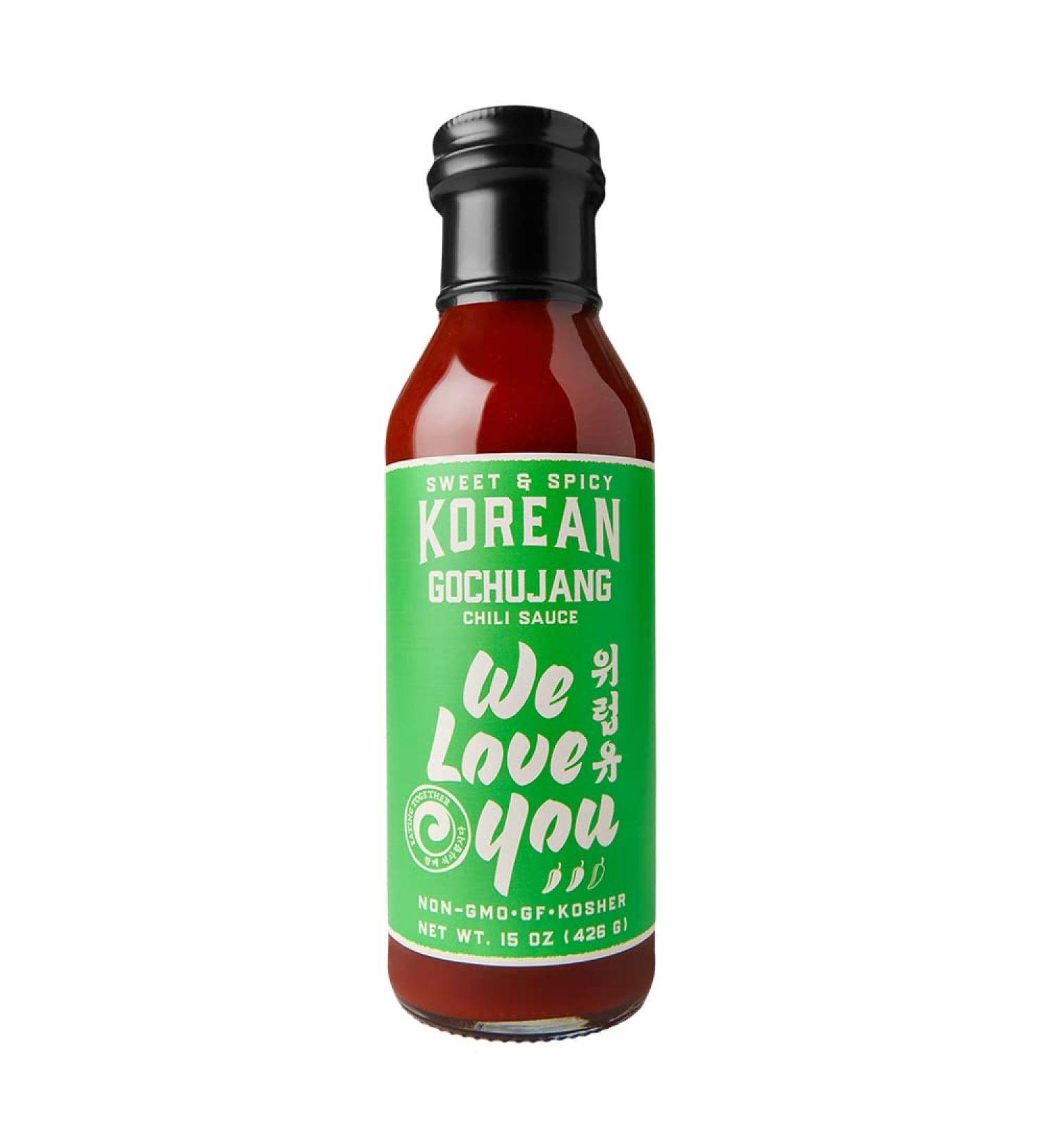 Gochujang Korean Chili Sauce 15oz - Gluten-Free, Vegan, Non-GMO, Sweet & Spicy - Buy Online on SooperMarket.com